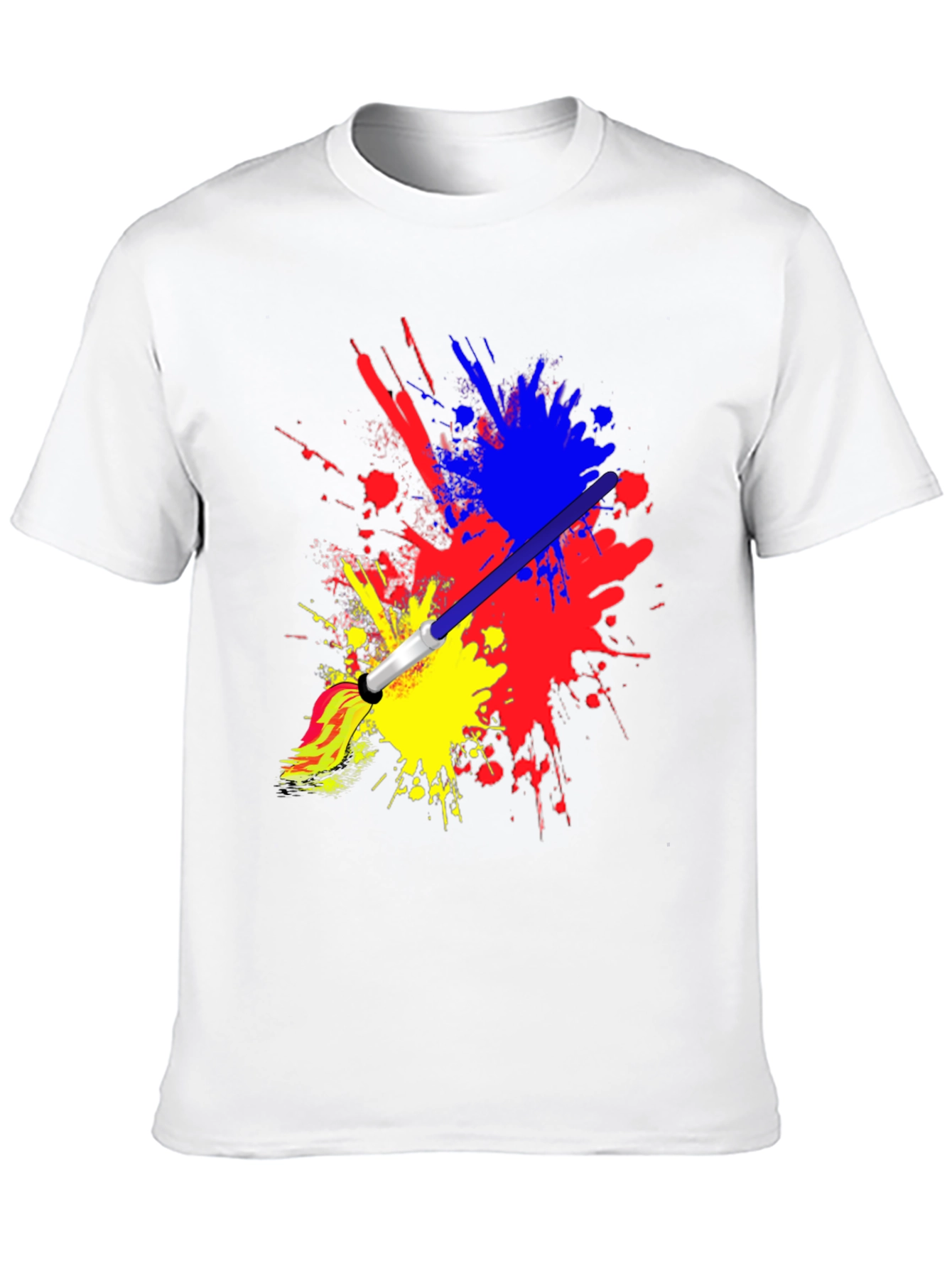 Paint Splatter Brush Stroke Graphic Tee