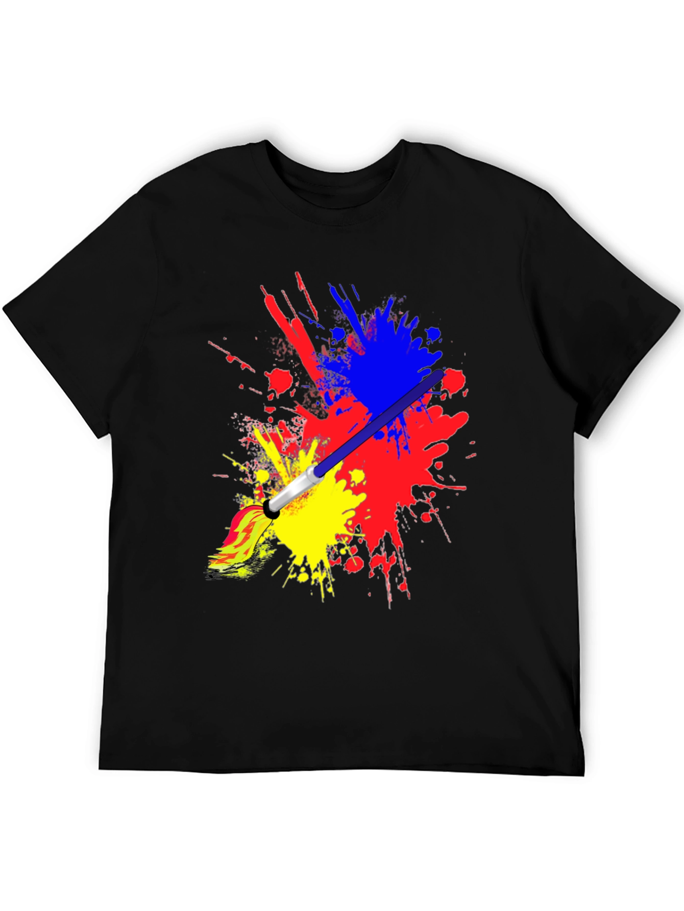 Paint Splatter Brush Stroke Graphic Tee
