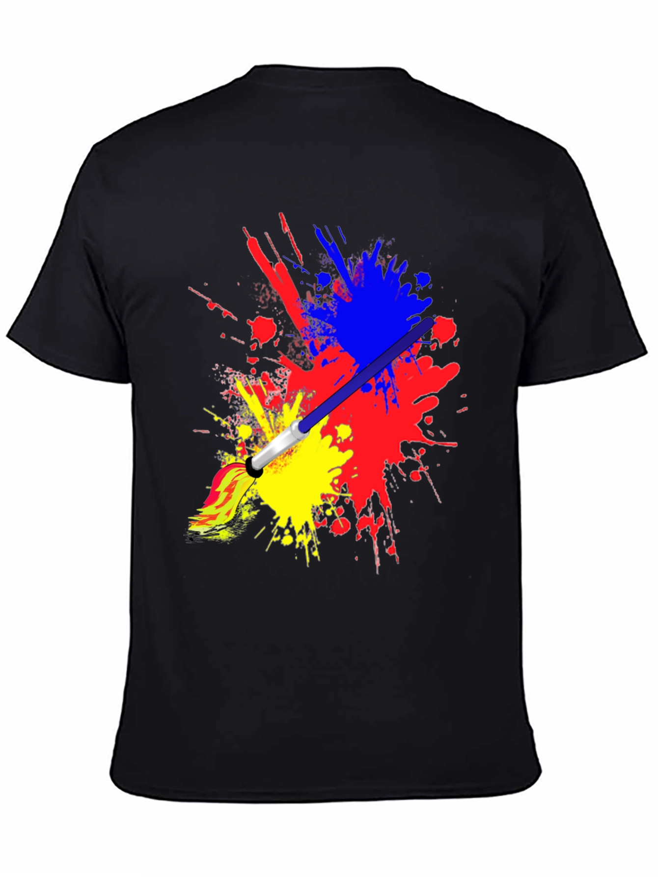 Paint Splatter Brush Stroke Graphic Tee