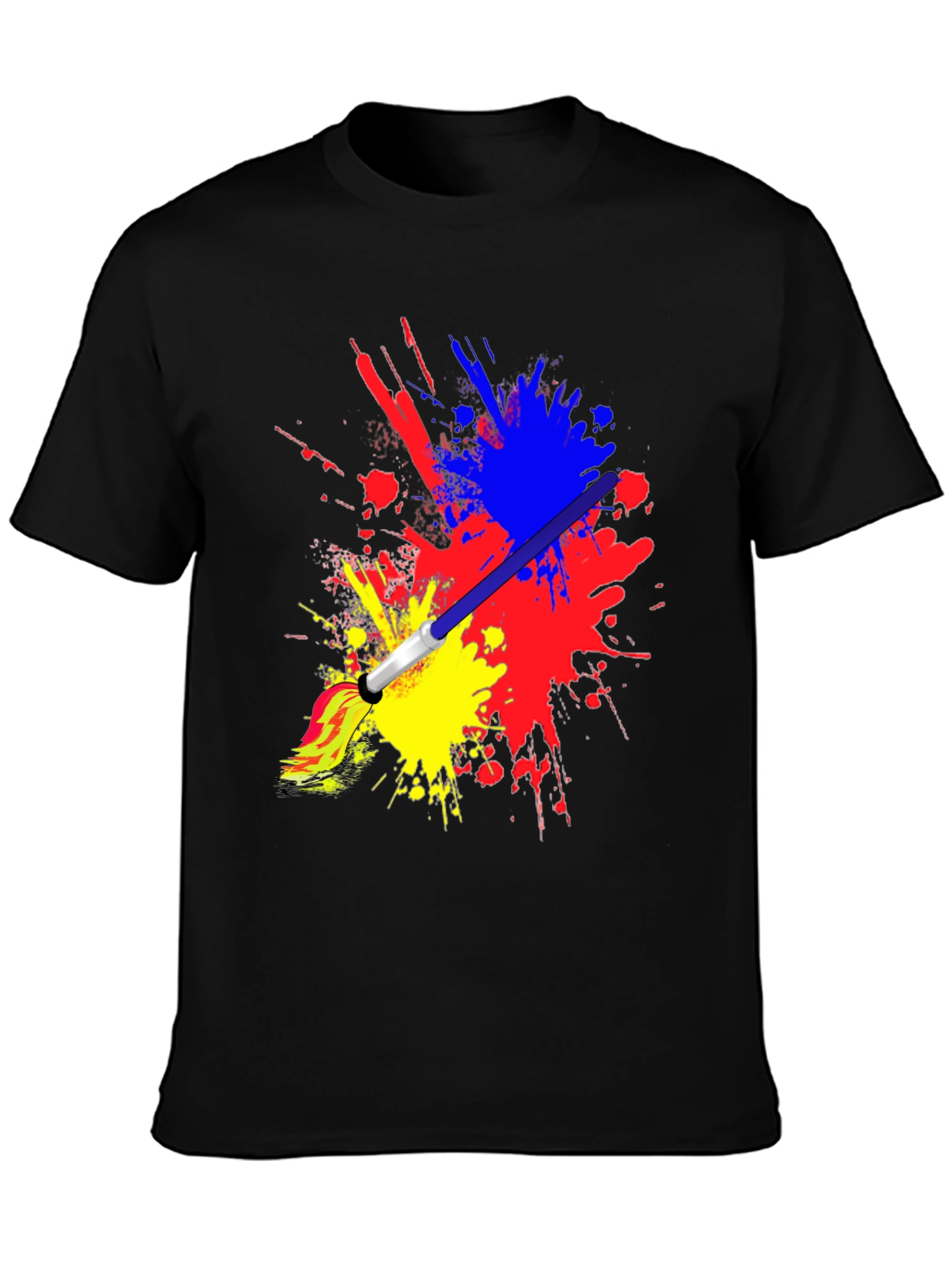 Paint Splatter Brush Stroke Graphic Tee