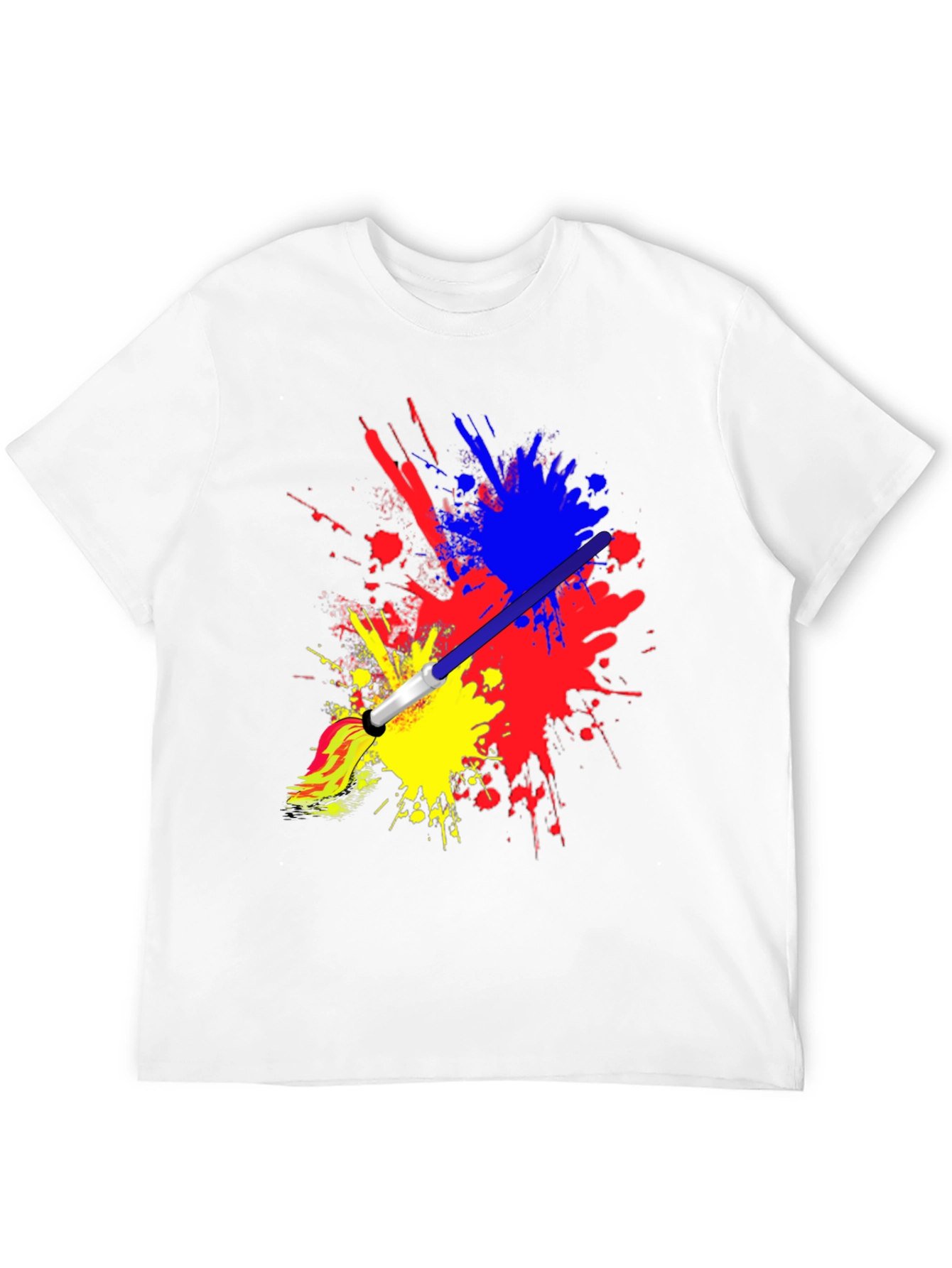 Paint Splatter Brush Stroke Graphic Tee