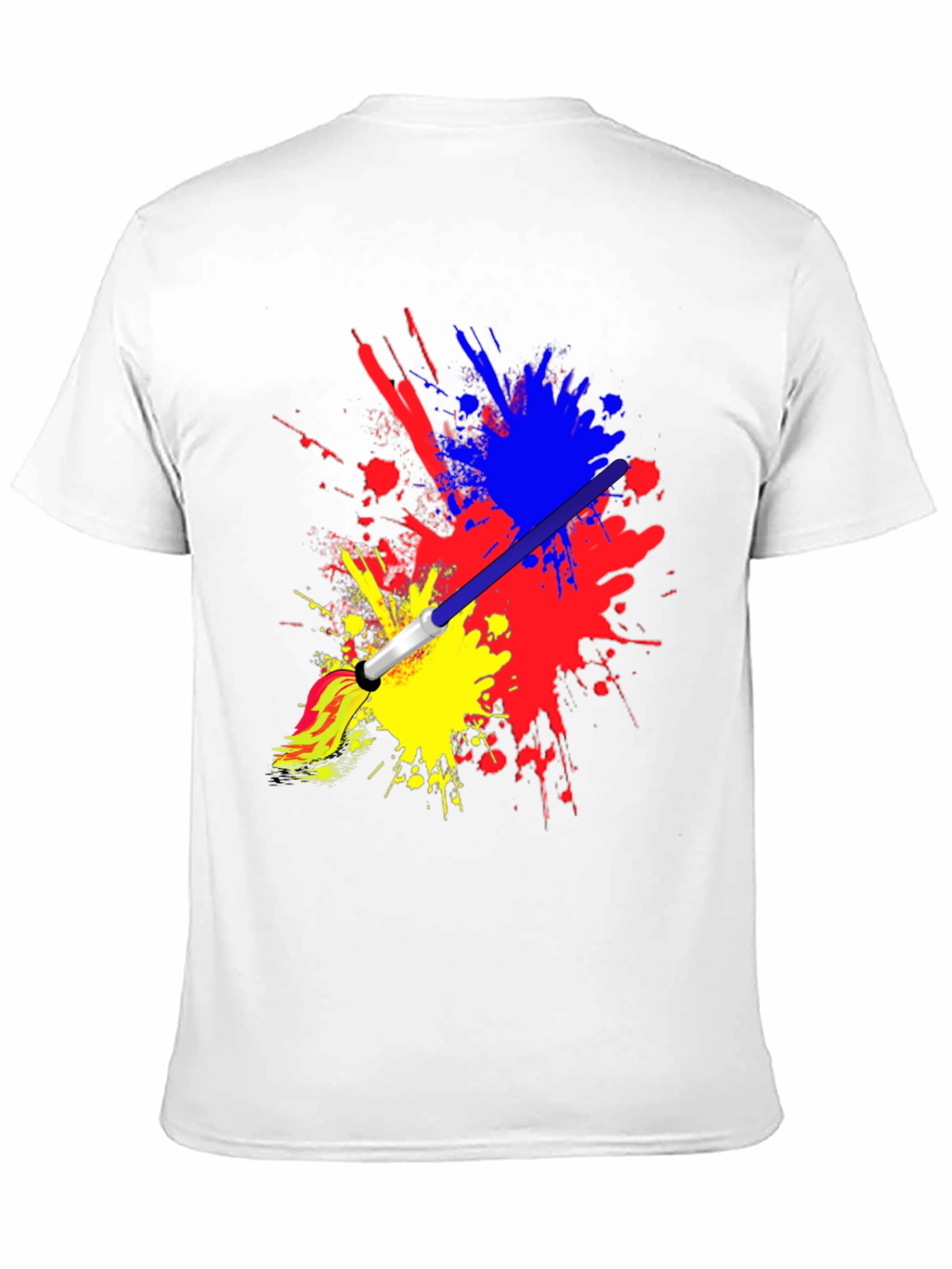 Paint Splatter Brush Stroke Graphic Tee