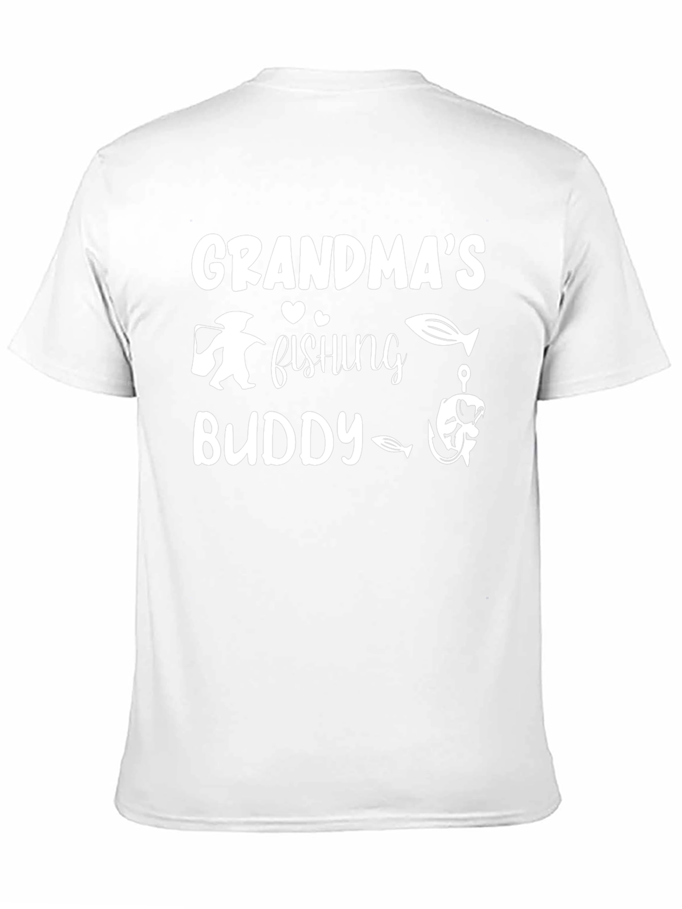 Grandmas Fishing Buddy Black T-Shirt