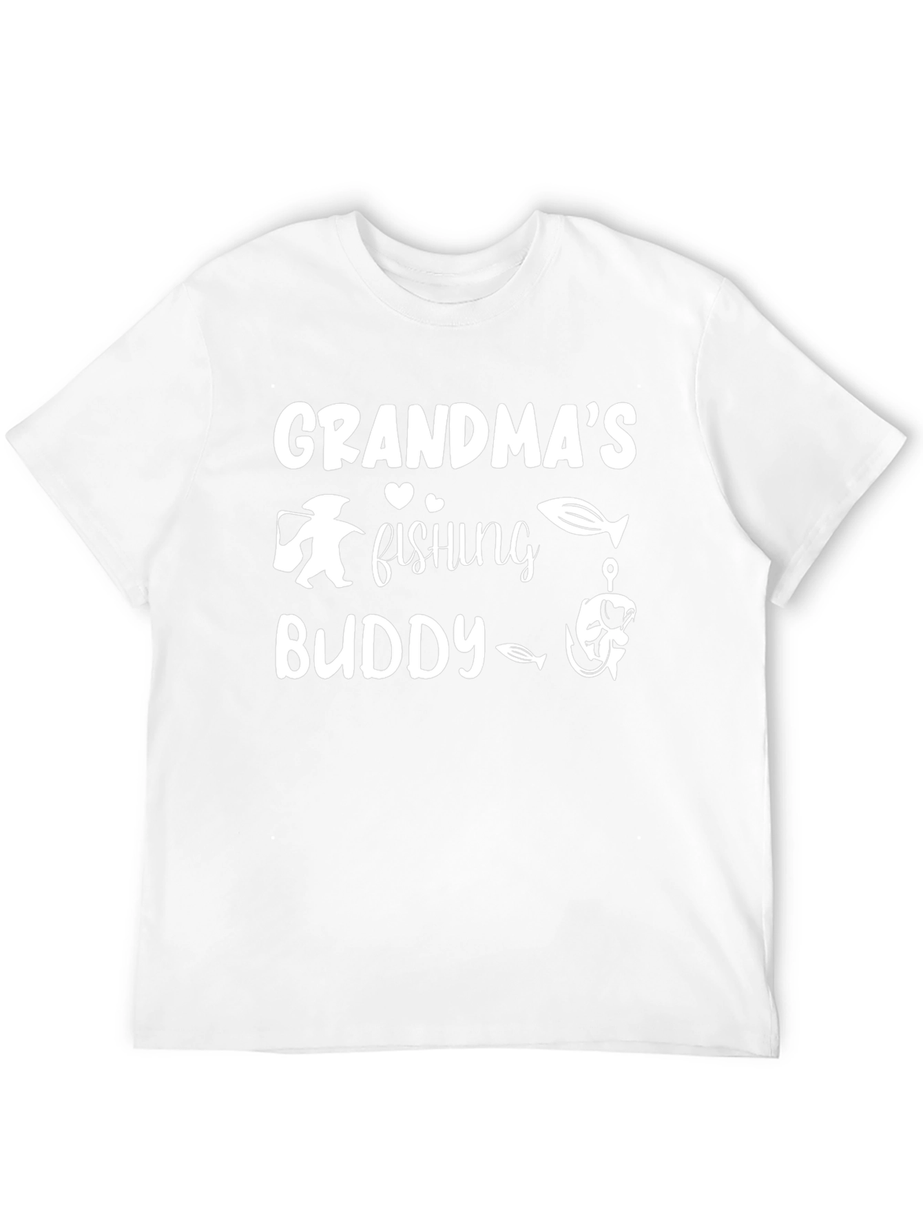 Grandmas Fishing Buddy Black T-Shirt