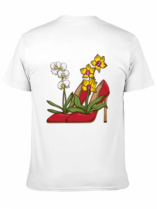 Floral Heels T-Shirt - Unique Graphic Tee