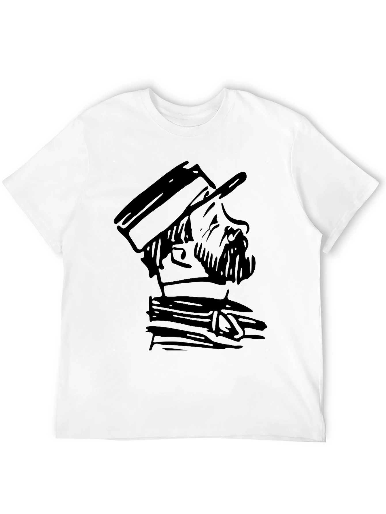Black T-Shirt with Graphic Print