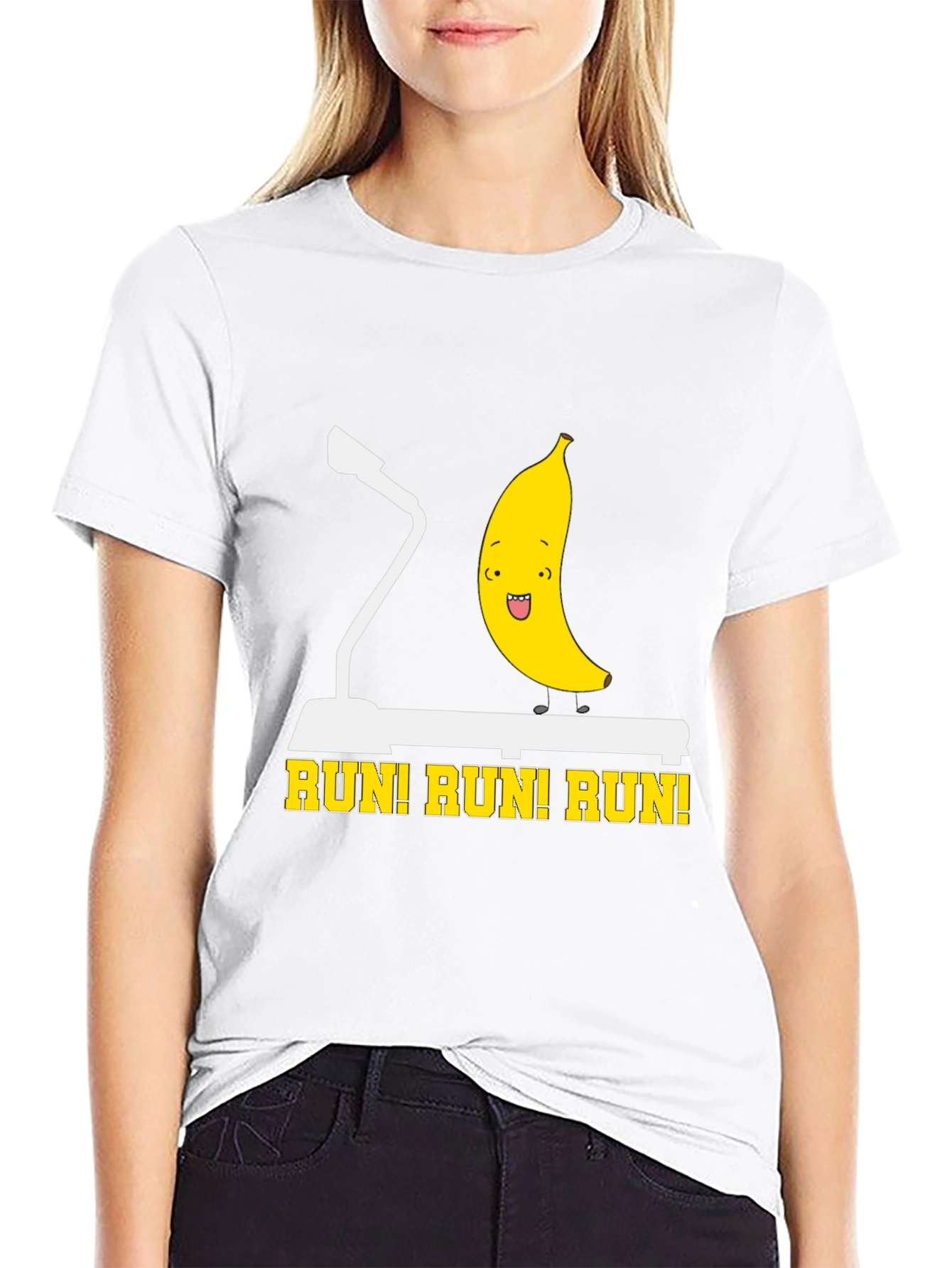 Runi! Runi! Runi! Funny Banana Workout T-Shirt