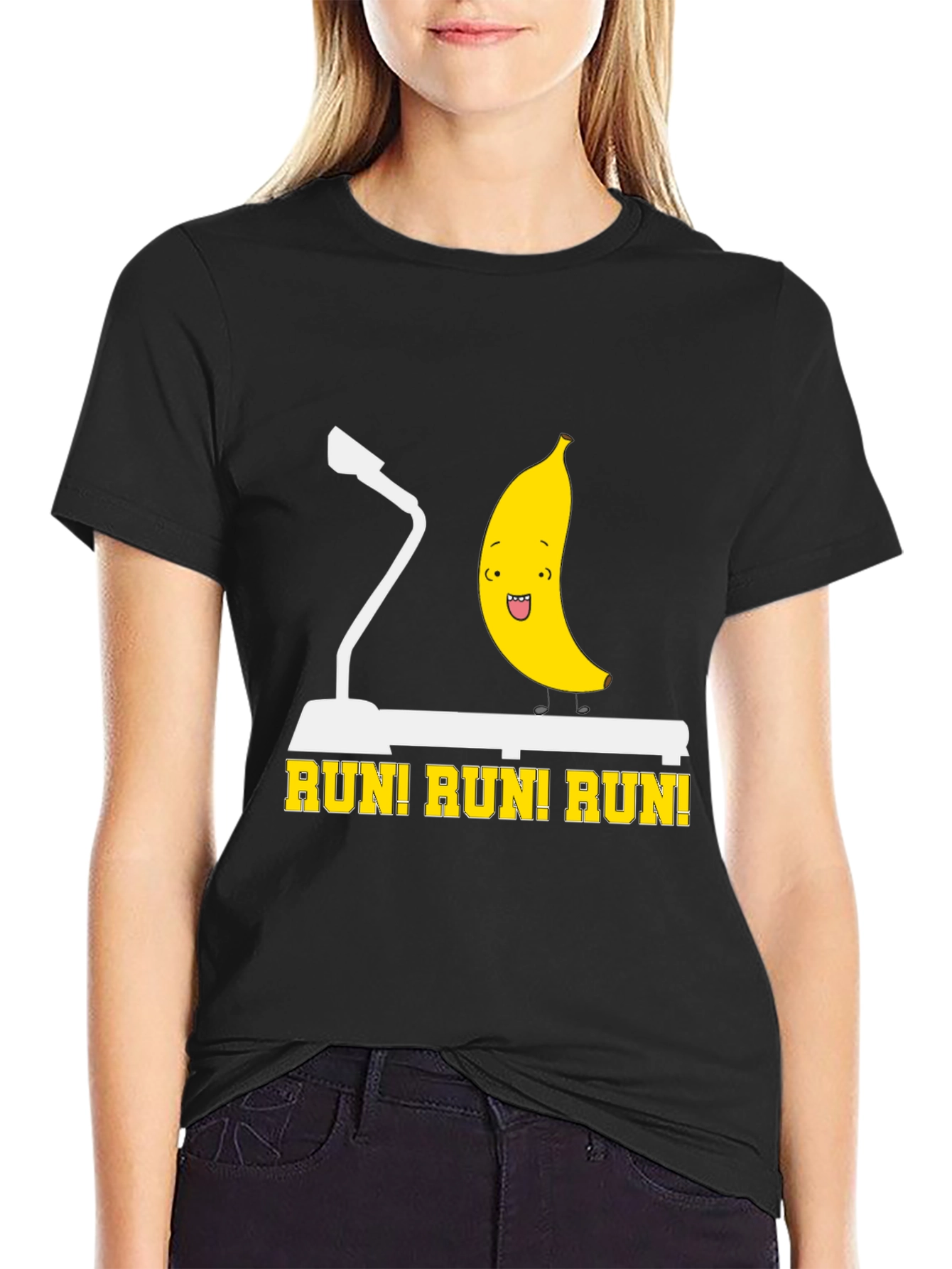 Runi! Runi! Runi! Funny Banana Workout T-Shirt
