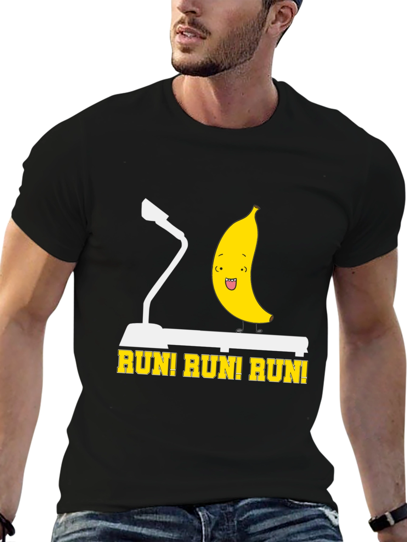Runi! Runi! Runi! Funny Banana Workout T-Shirt