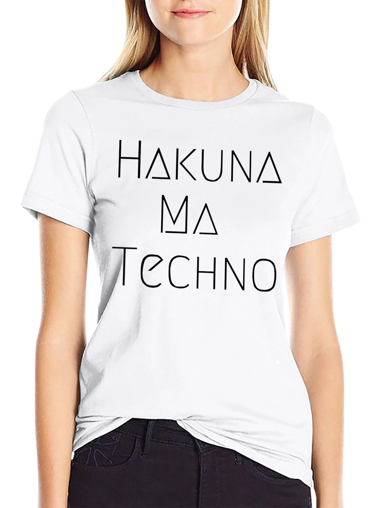 Hakuna Ma Techno Black Graphic Tee