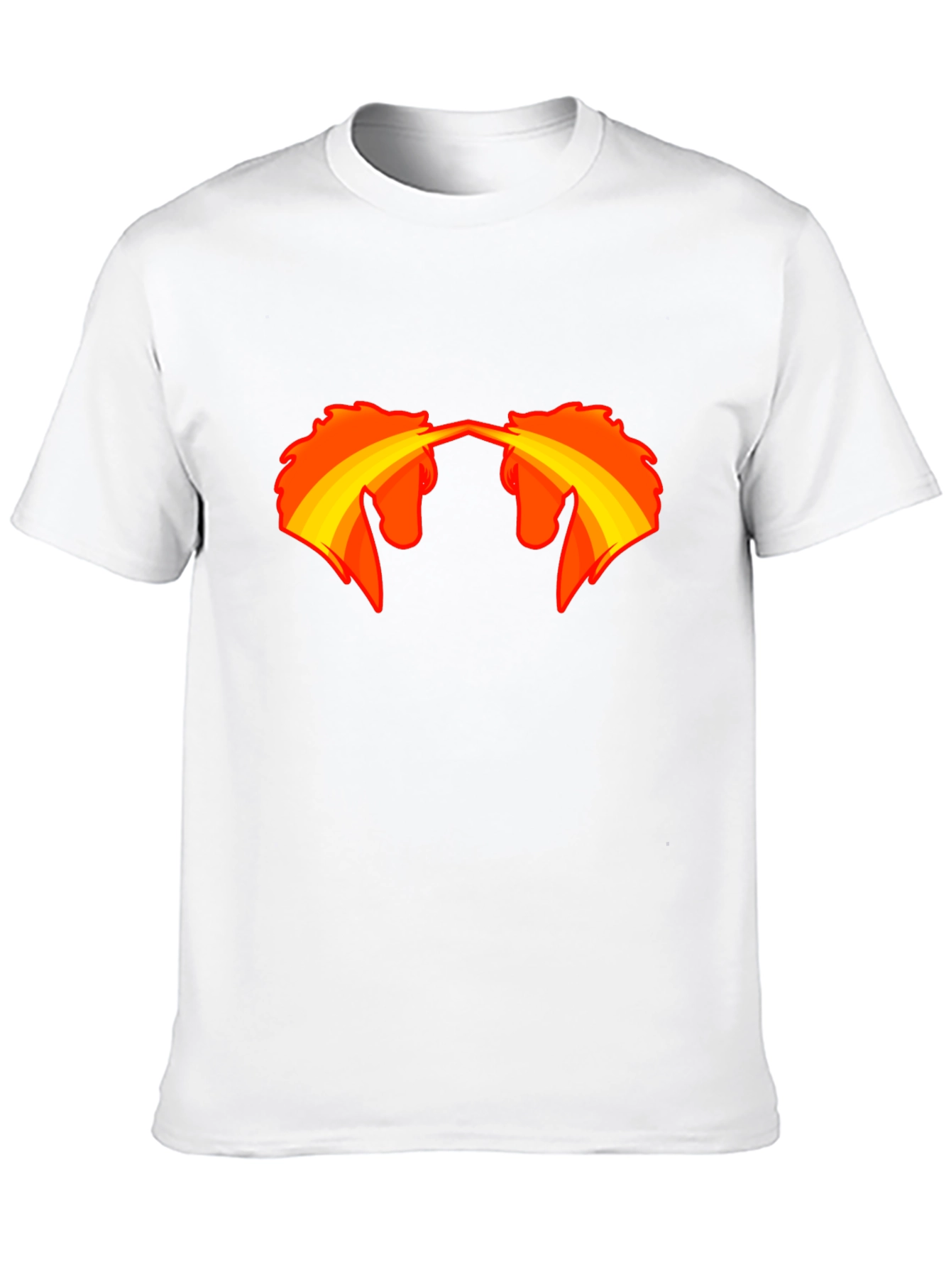 Black T-Shirt with Fire-Breathing Unicorn Graphic
