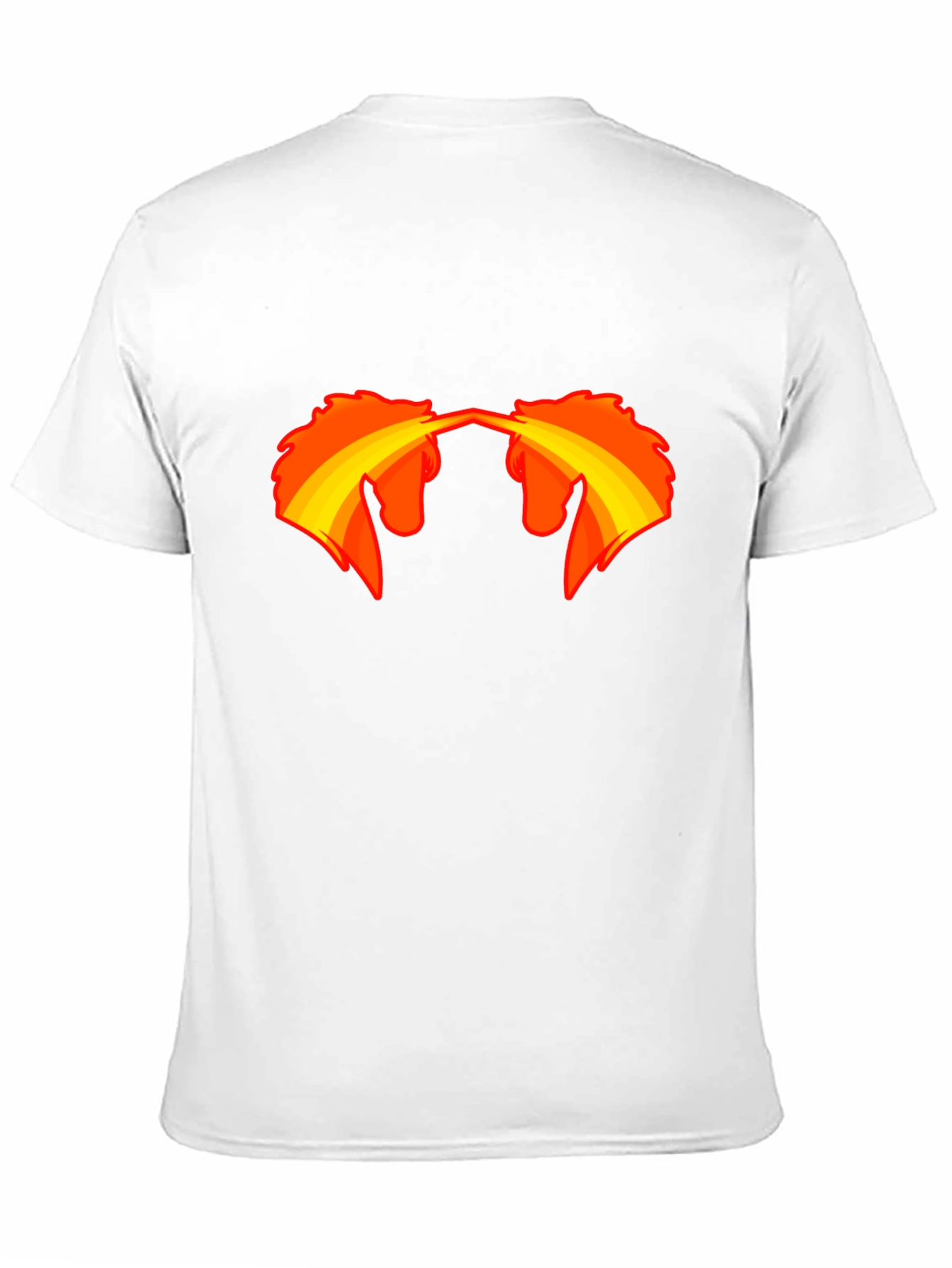 Black T-Shirt with Fire-Breathing Unicorn Graphic