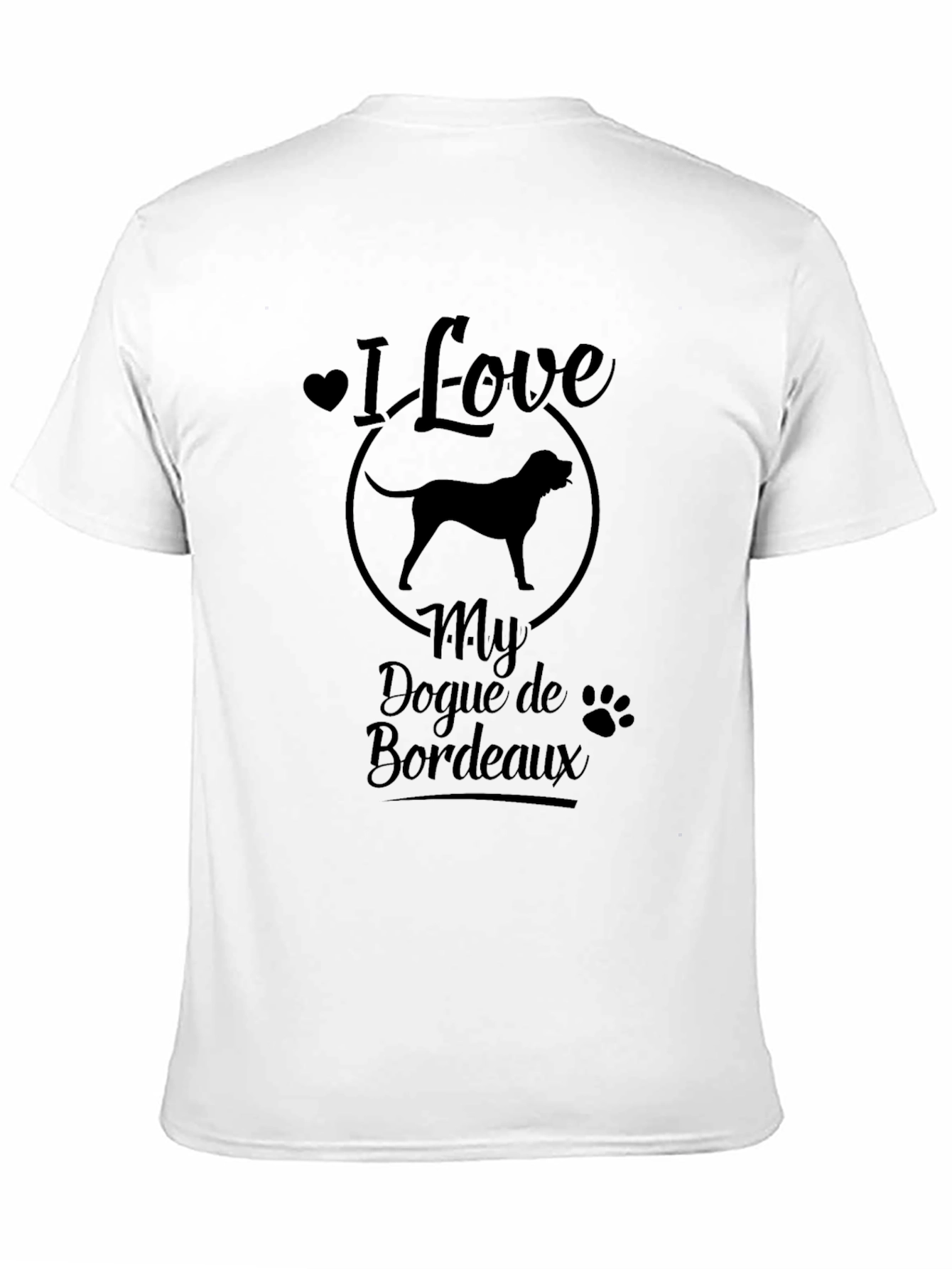 I Love My Dogue de Bordeaux Black T-Shirt