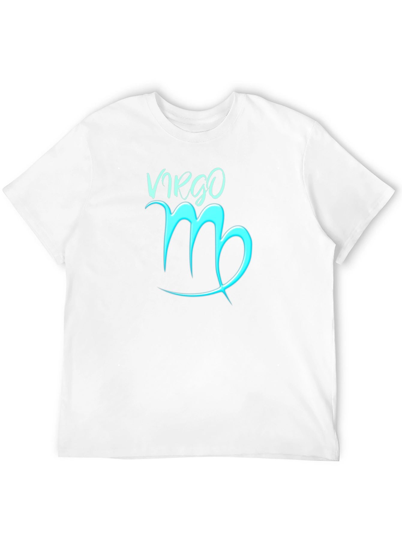 Virgo Zodiac Sign Graphic Tee - Black Cotton Blend