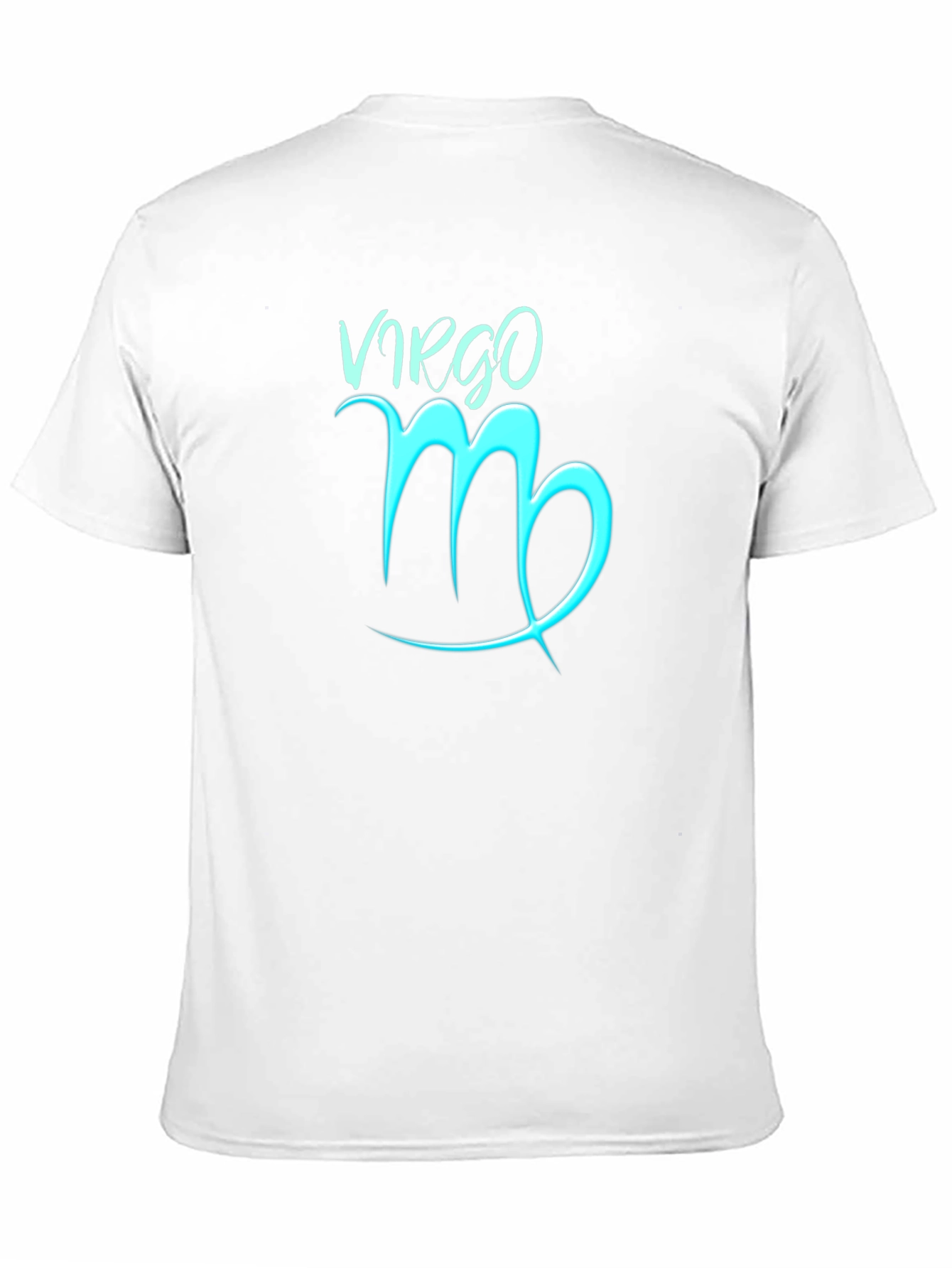 Virgo Zodiac Sign Graphic Tee - Black Cotton Blend