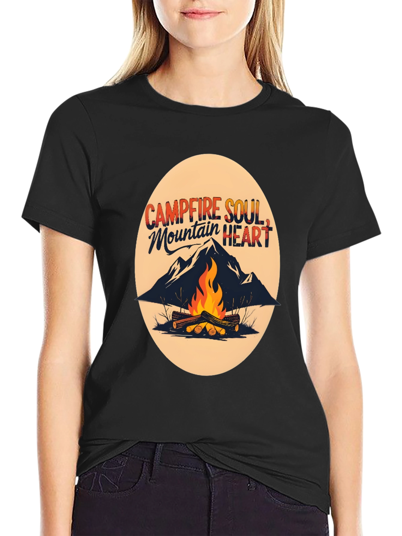 Campfire Soul Mountain Heart Tee