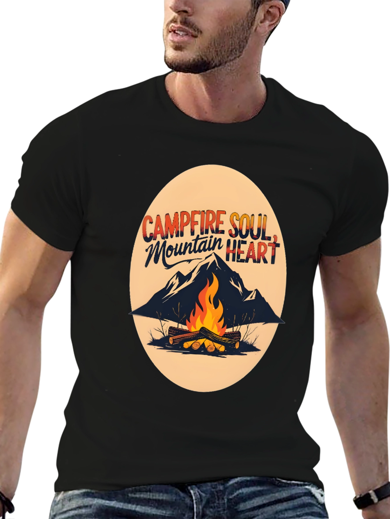 Campfire Soul Mountain Heart Tee