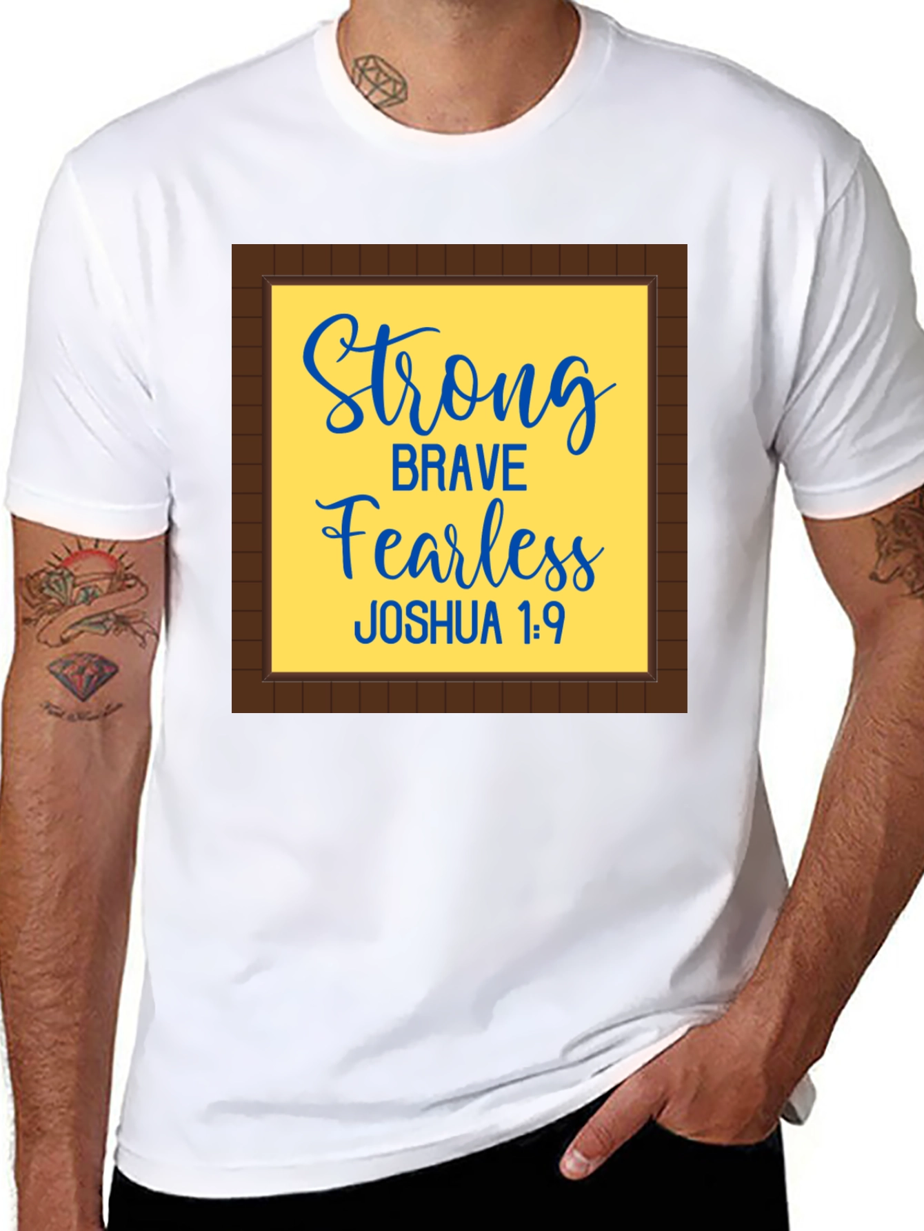 Strong Brave Fearless Joshua 1:9 T-Shirt