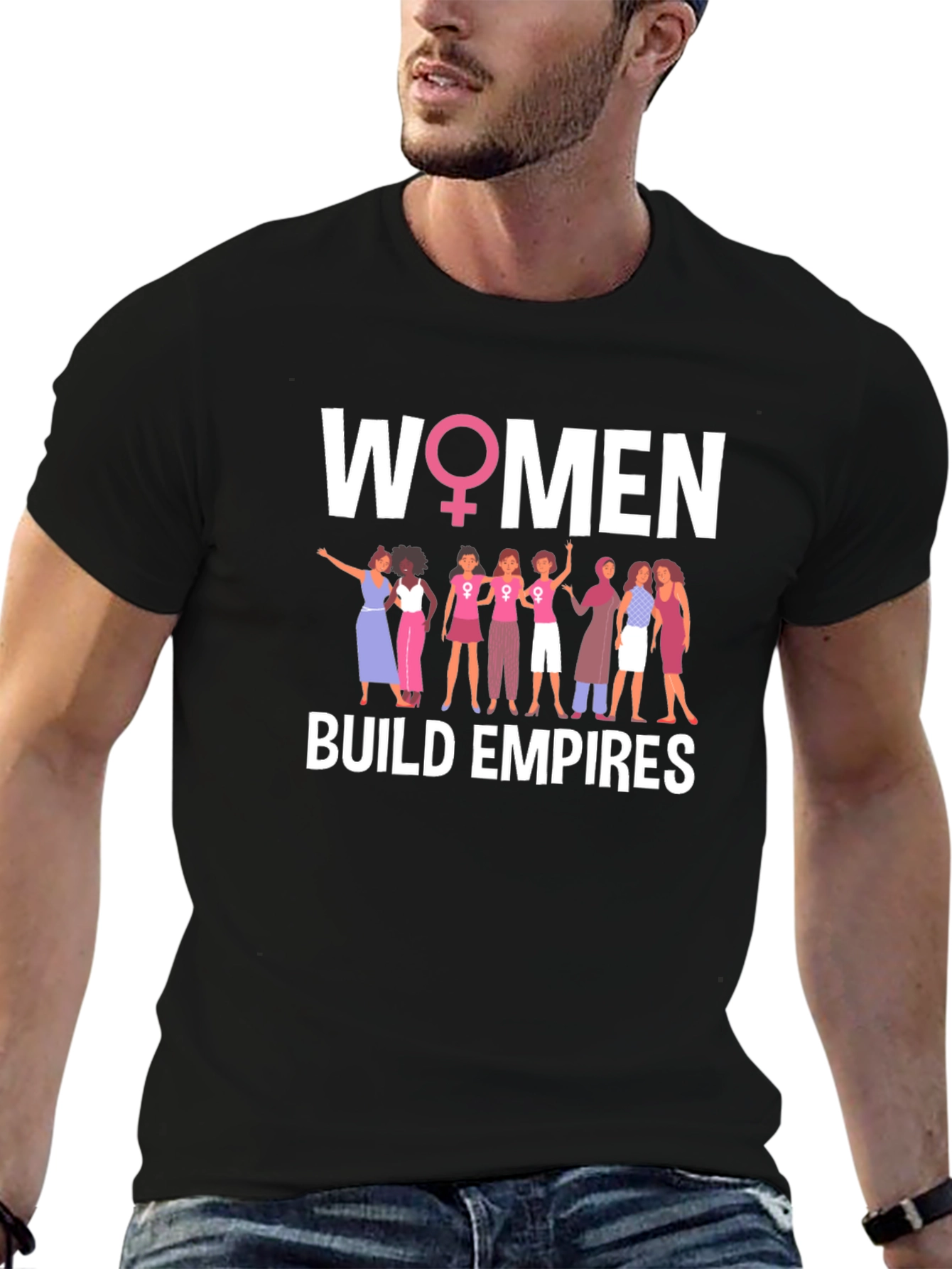 Women Build Empires T-Shirt - Empowering Graphic Tee