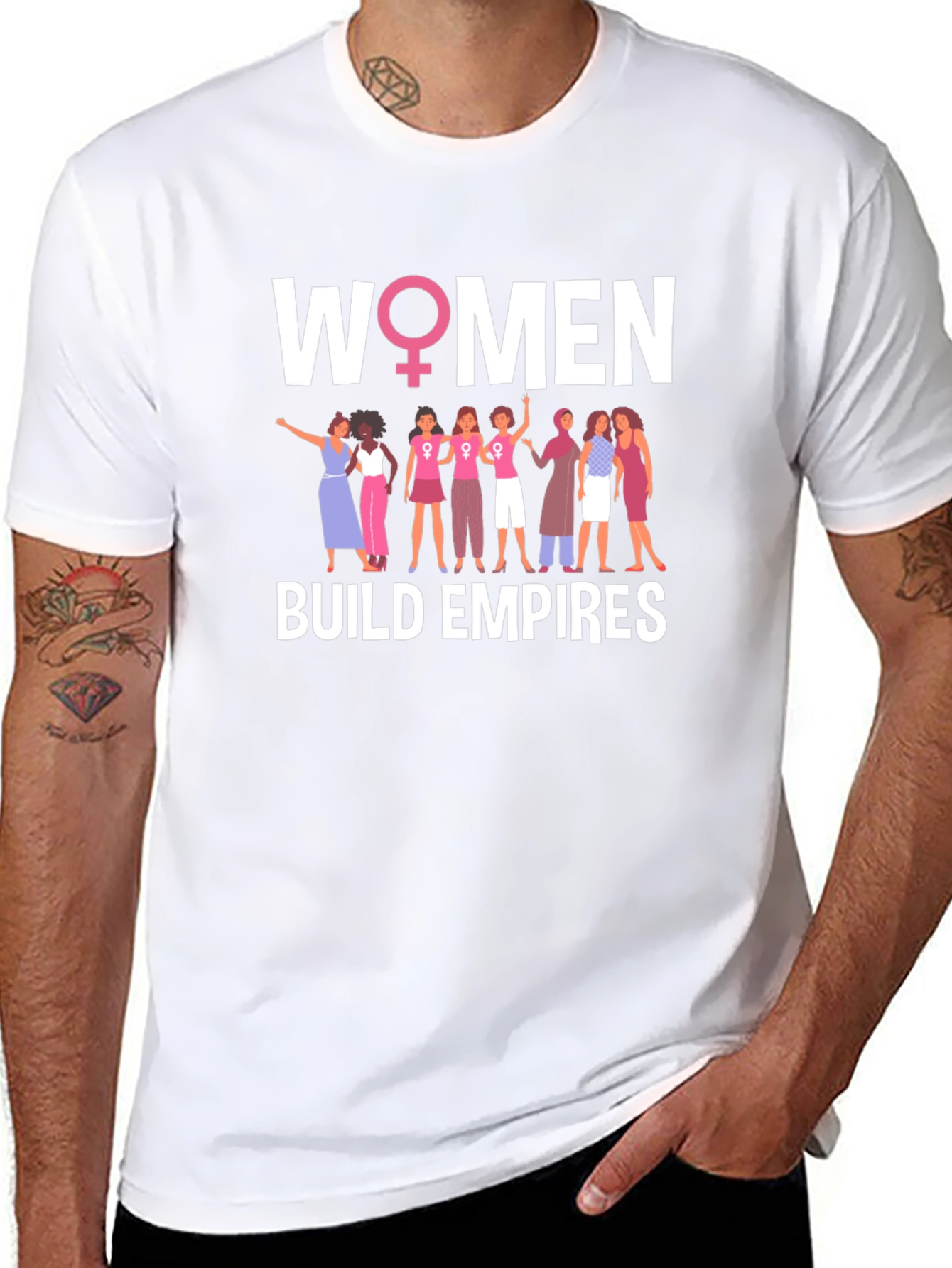 Women Build Empires T-Shirt - Empowering Graphic Tee