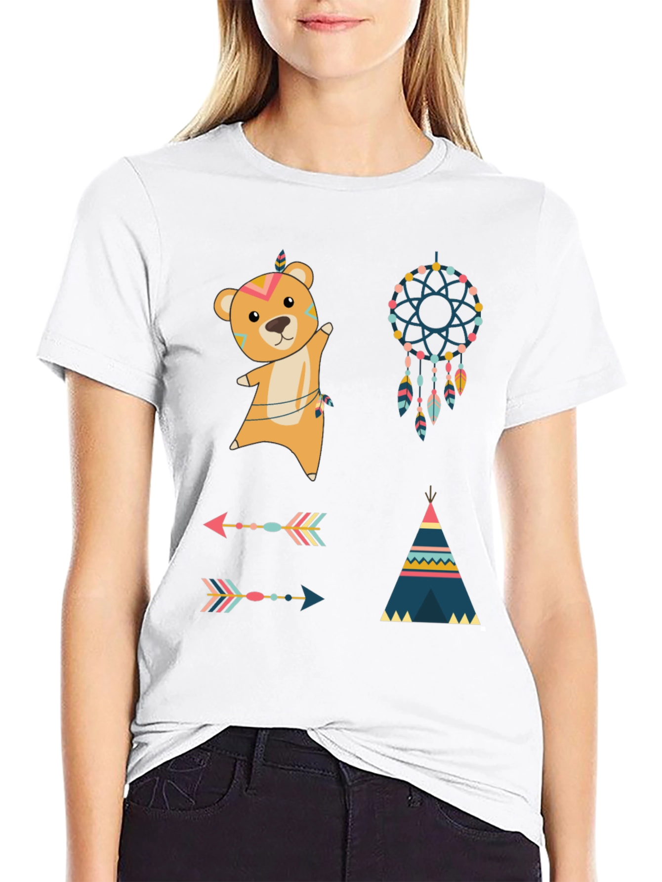 Tribal Bear Graphic Tee