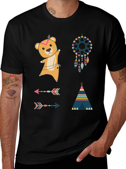 Tribal Bear Graphic Tee