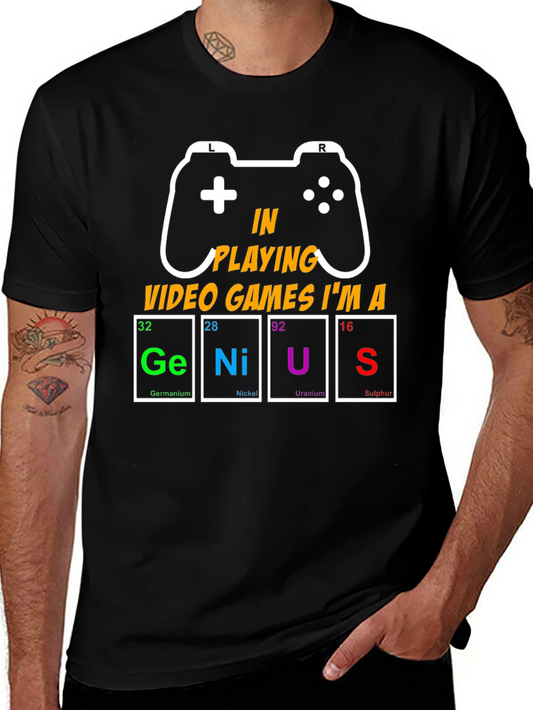 Gamer Genius T-Shirt - Video Game Apparel