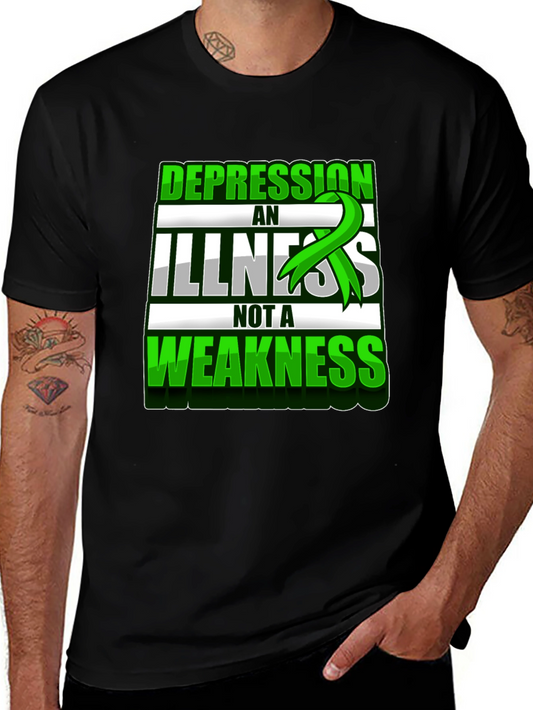 Depression Awareness T-Shirt - Illness Not Weakness