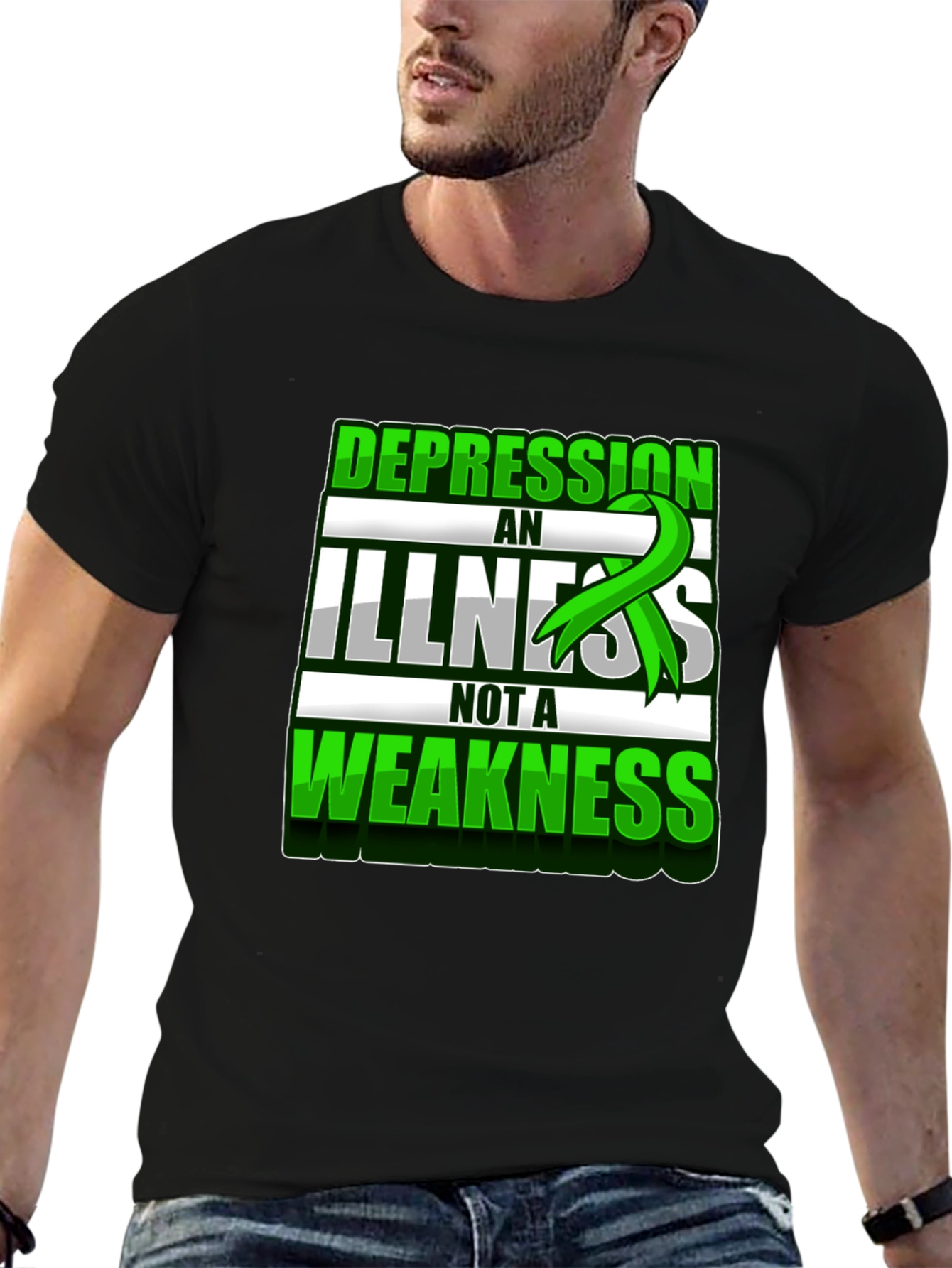 Depression Awareness T-Shirt - Illness Not Weakness