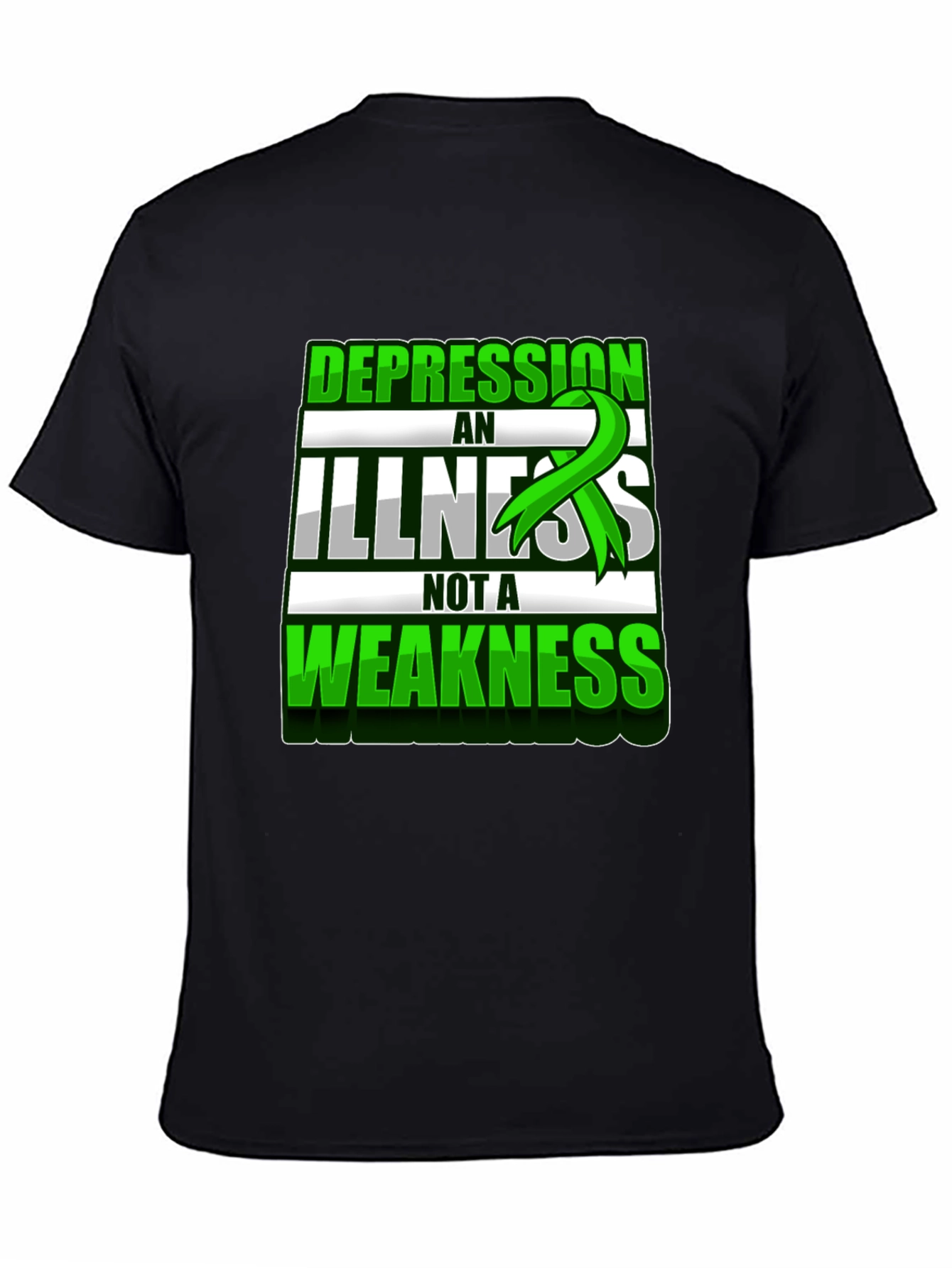 Depression Awareness T-Shirt - Illness Not Weakness