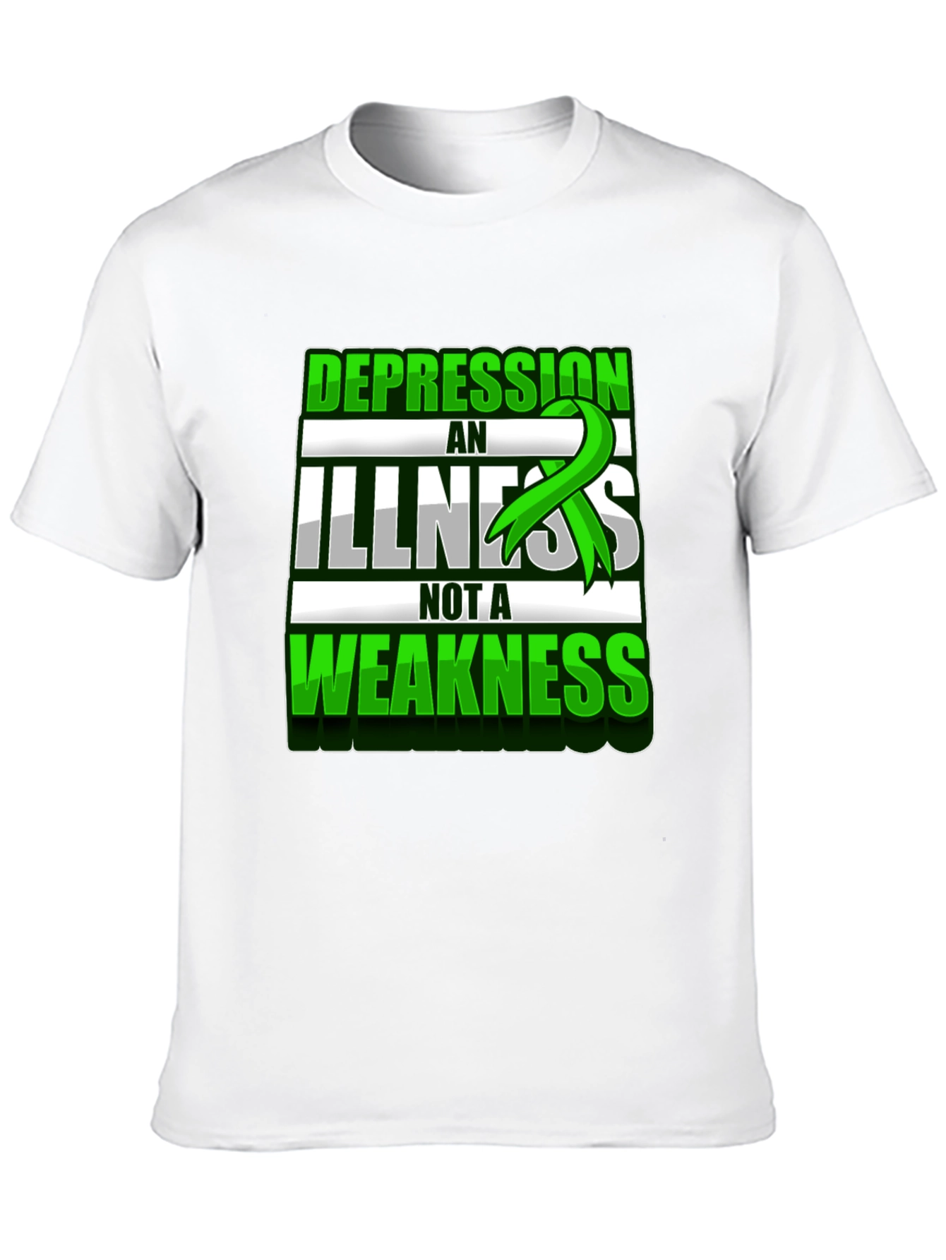 Depression Awareness T-Shirt - Illness Not Weakness