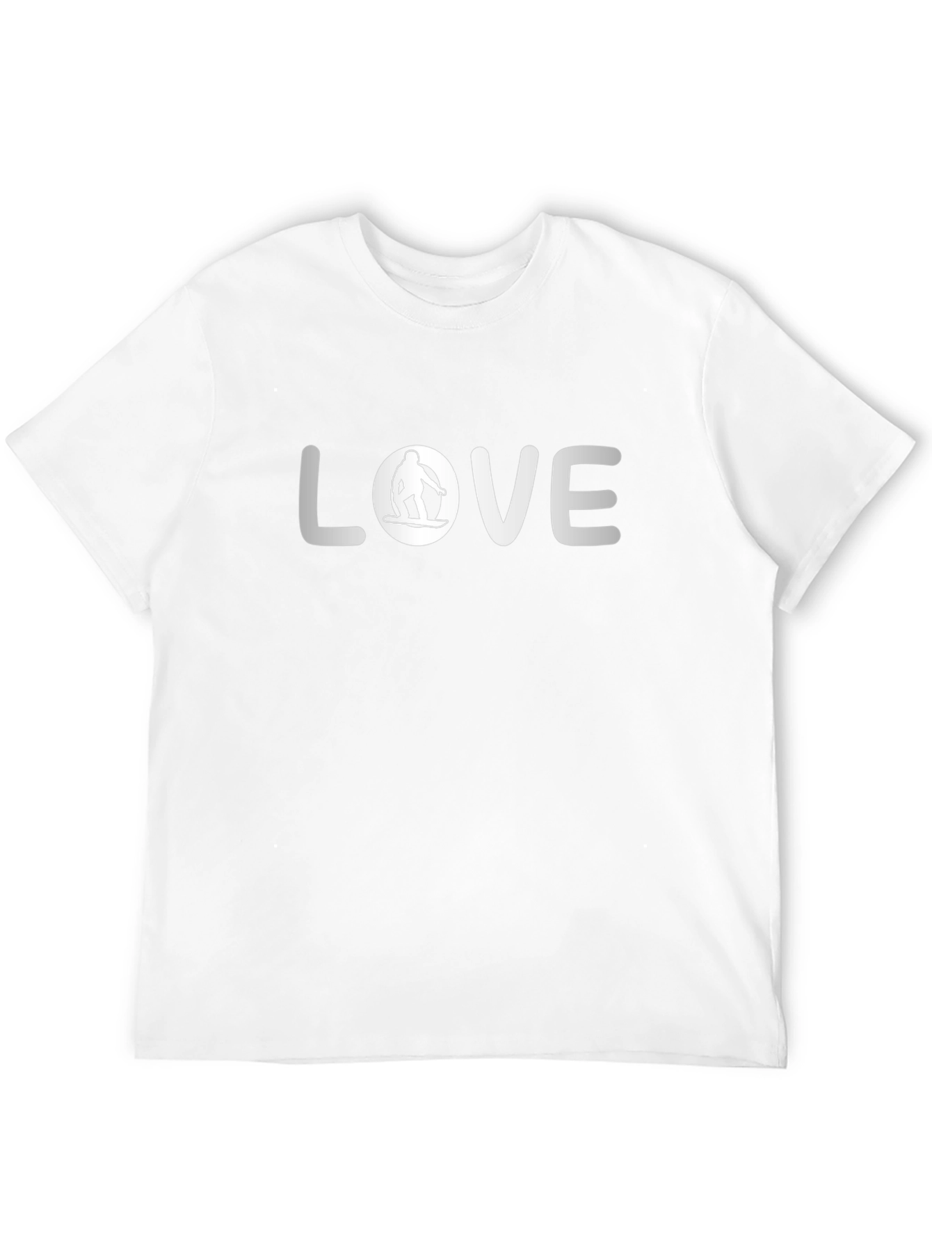 Love Snowboarding Graphic T-Shirt - Black