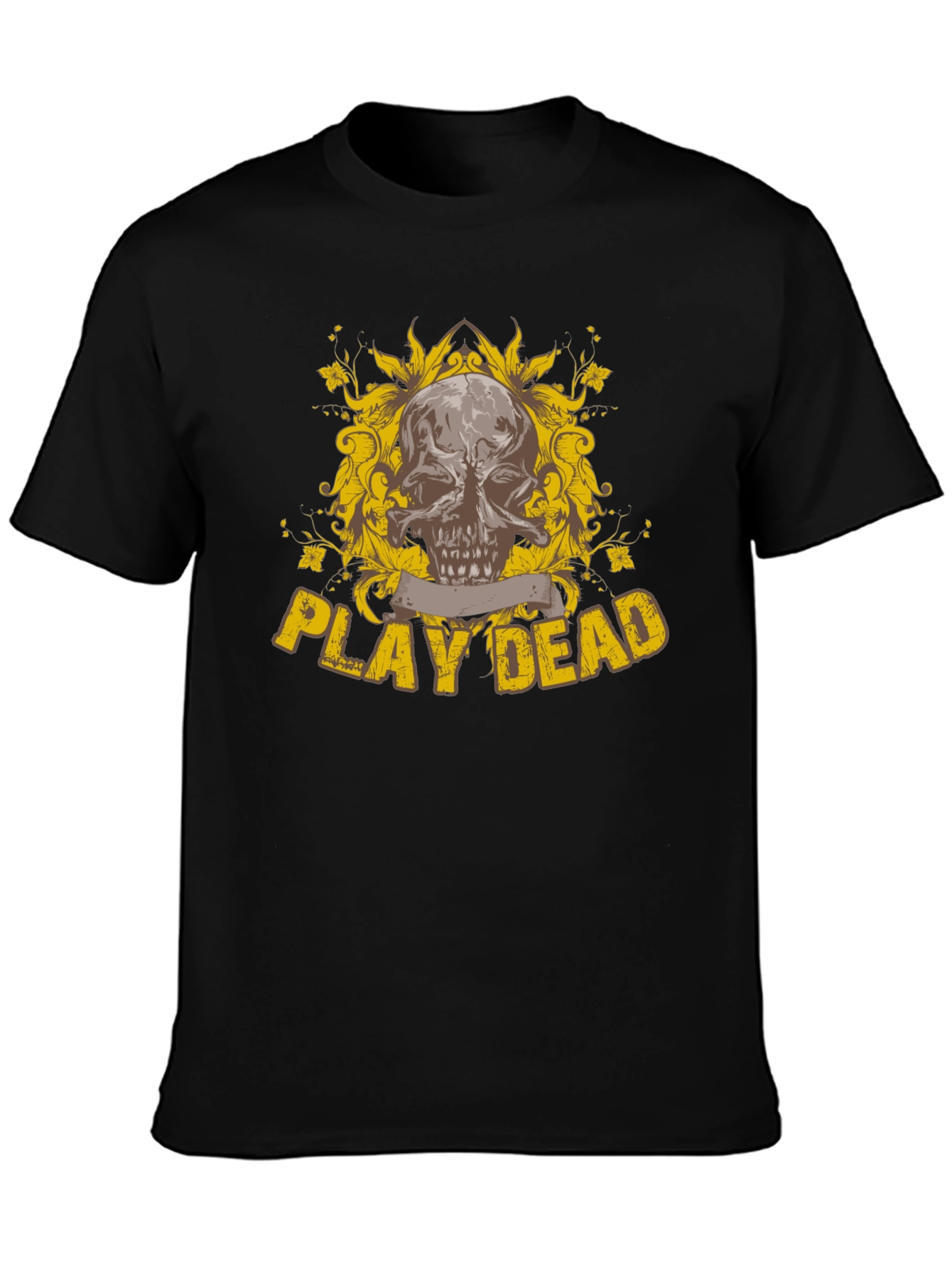 Play Dead Skull Graphic Tee - Black