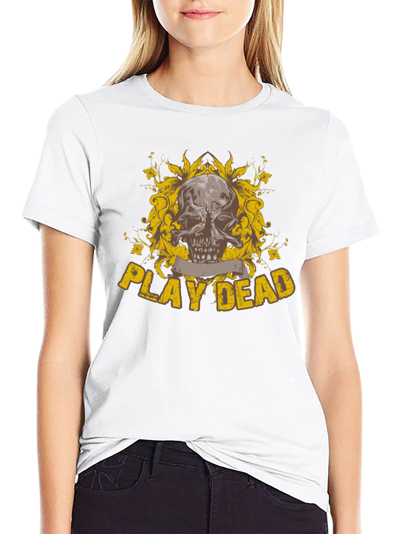Play Dead Skull Graphic Tee - Black