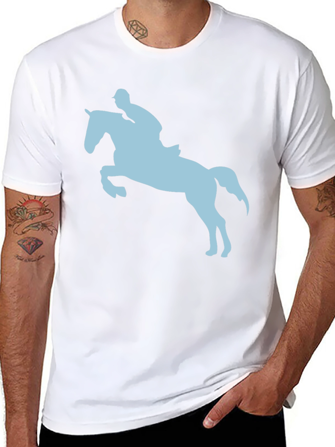 Equestrian Silhouette Tee - Horse Riding T-Shirt