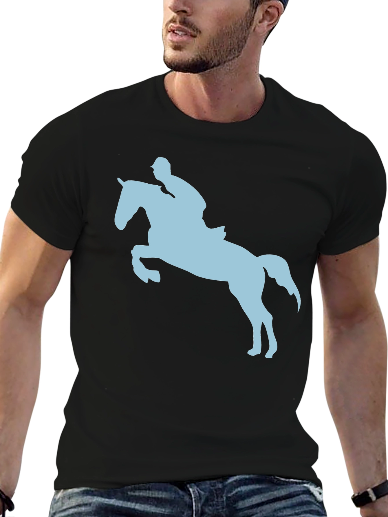 Equestrian Silhouette Tee - Horse Riding T-Shirt