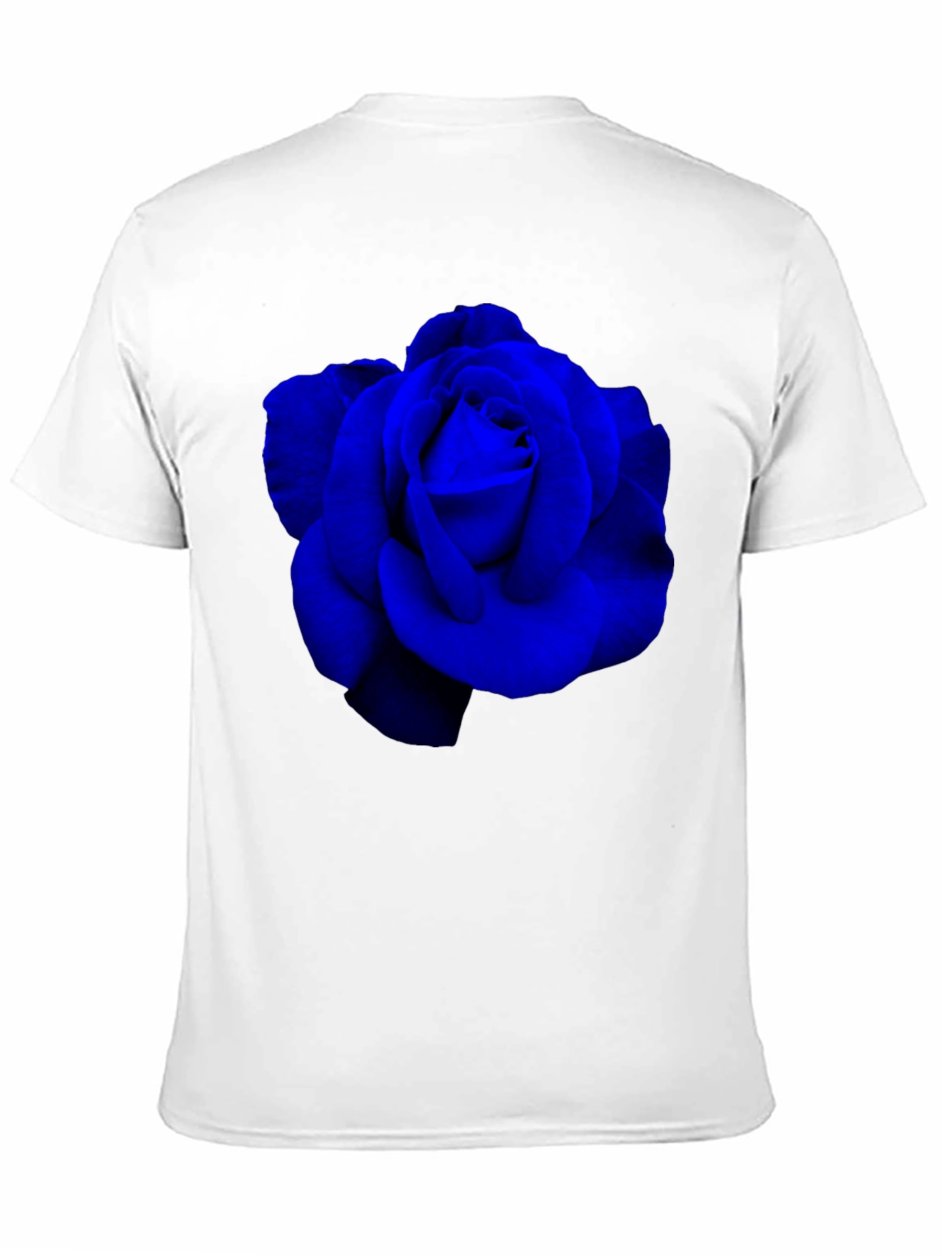 Blue Rose Graphic T-Shirt - Mens Black Tee