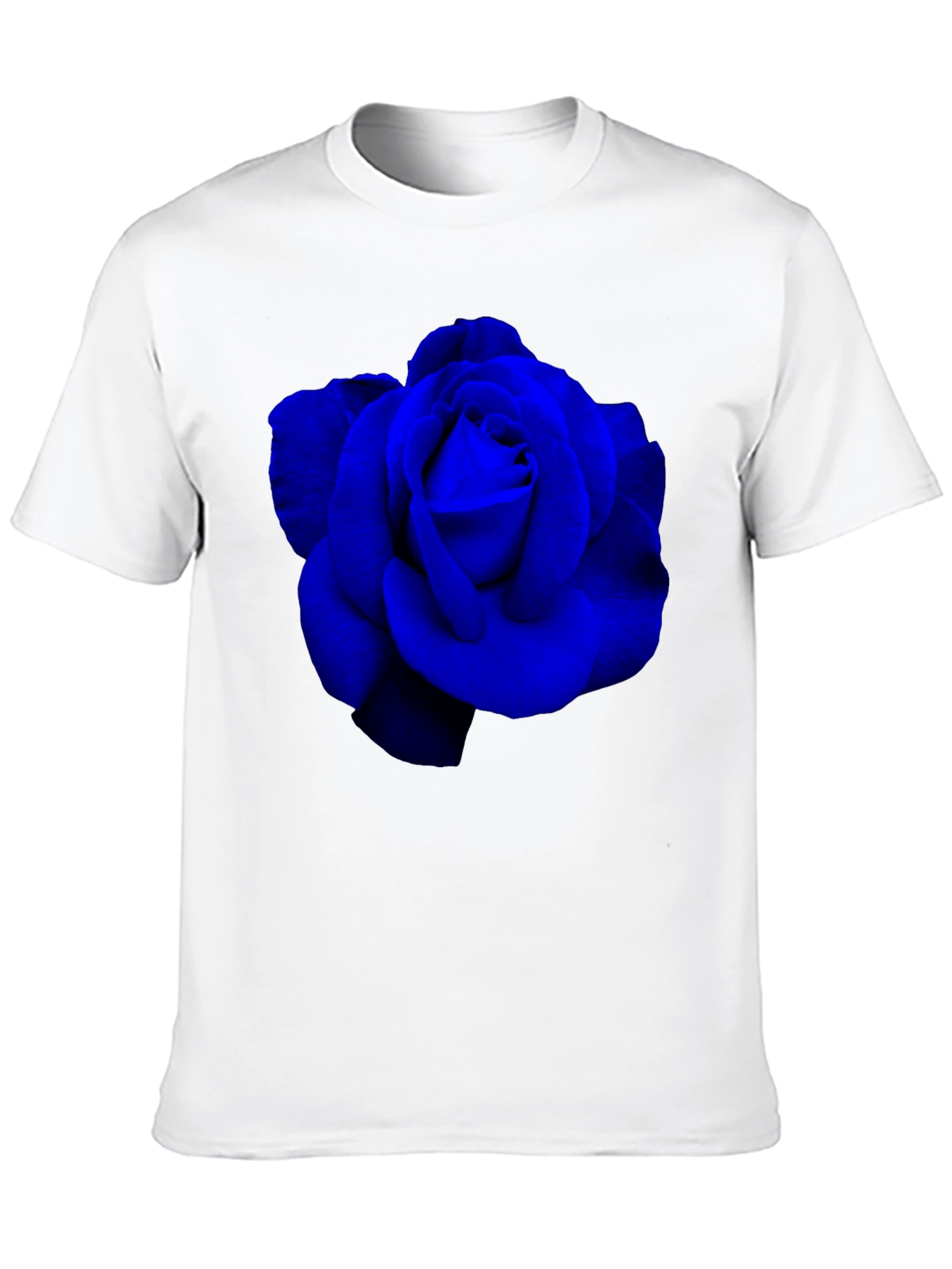Blue Rose Graphic T-Shirt - Mens Black Tee