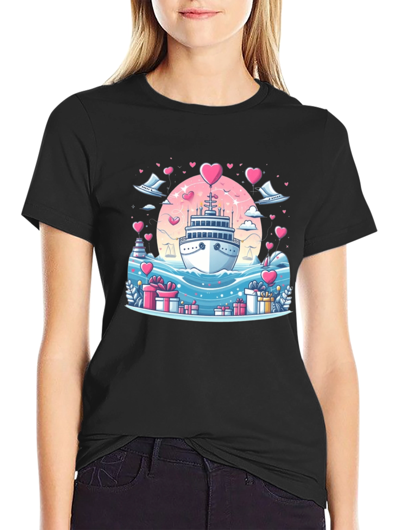 Romantic Cruise Graphic T-Shirt