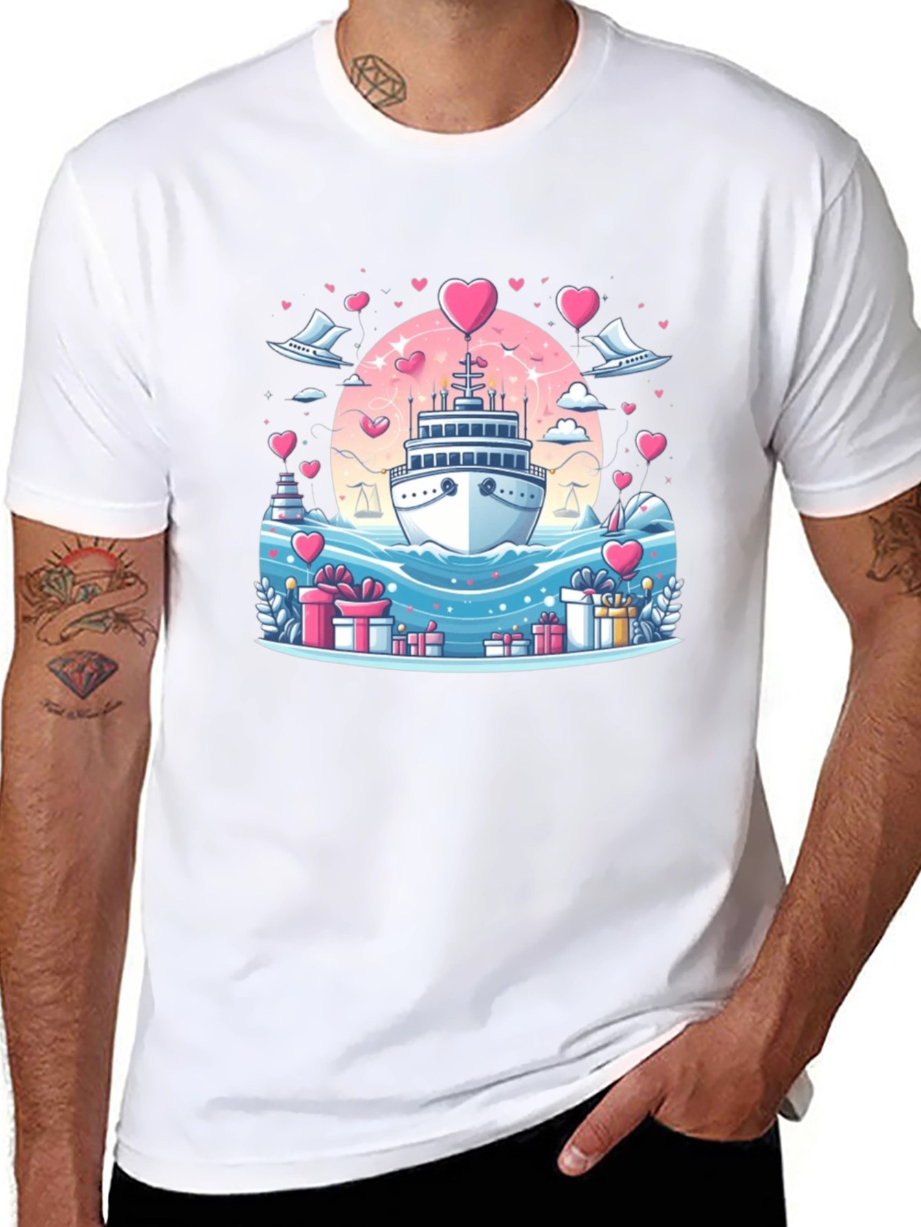 Romantic Cruise Graphic T-Shirt