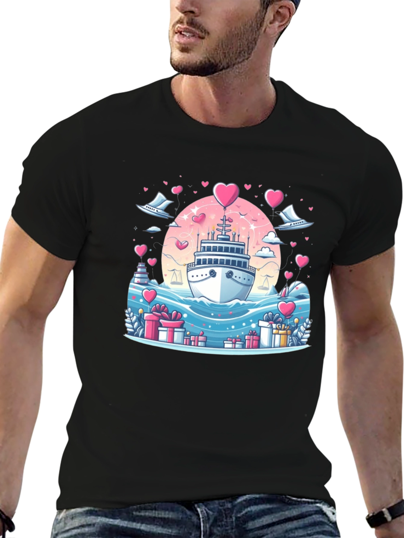 Romantic Cruise Graphic T-Shirt