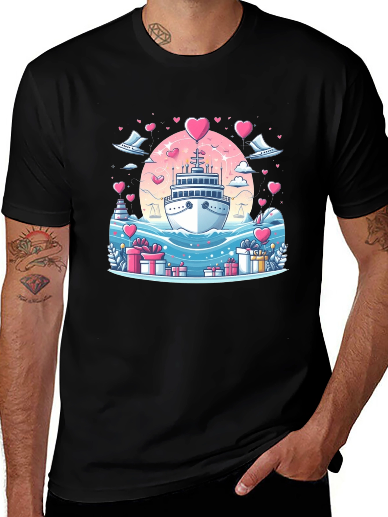 Romantic Cruise Graphic T-Shirt
