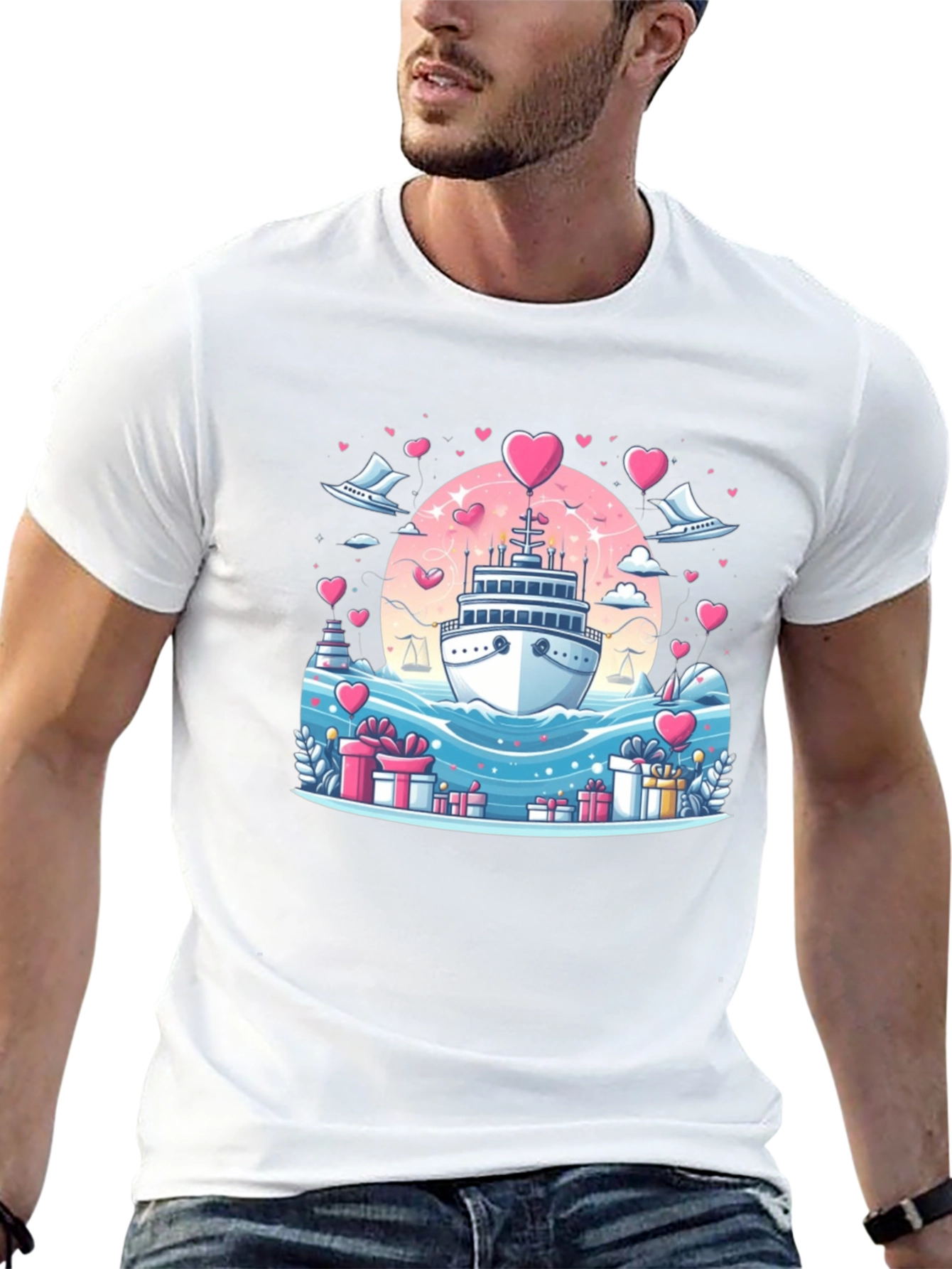 Romantic Cruise Graphic T-Shirt