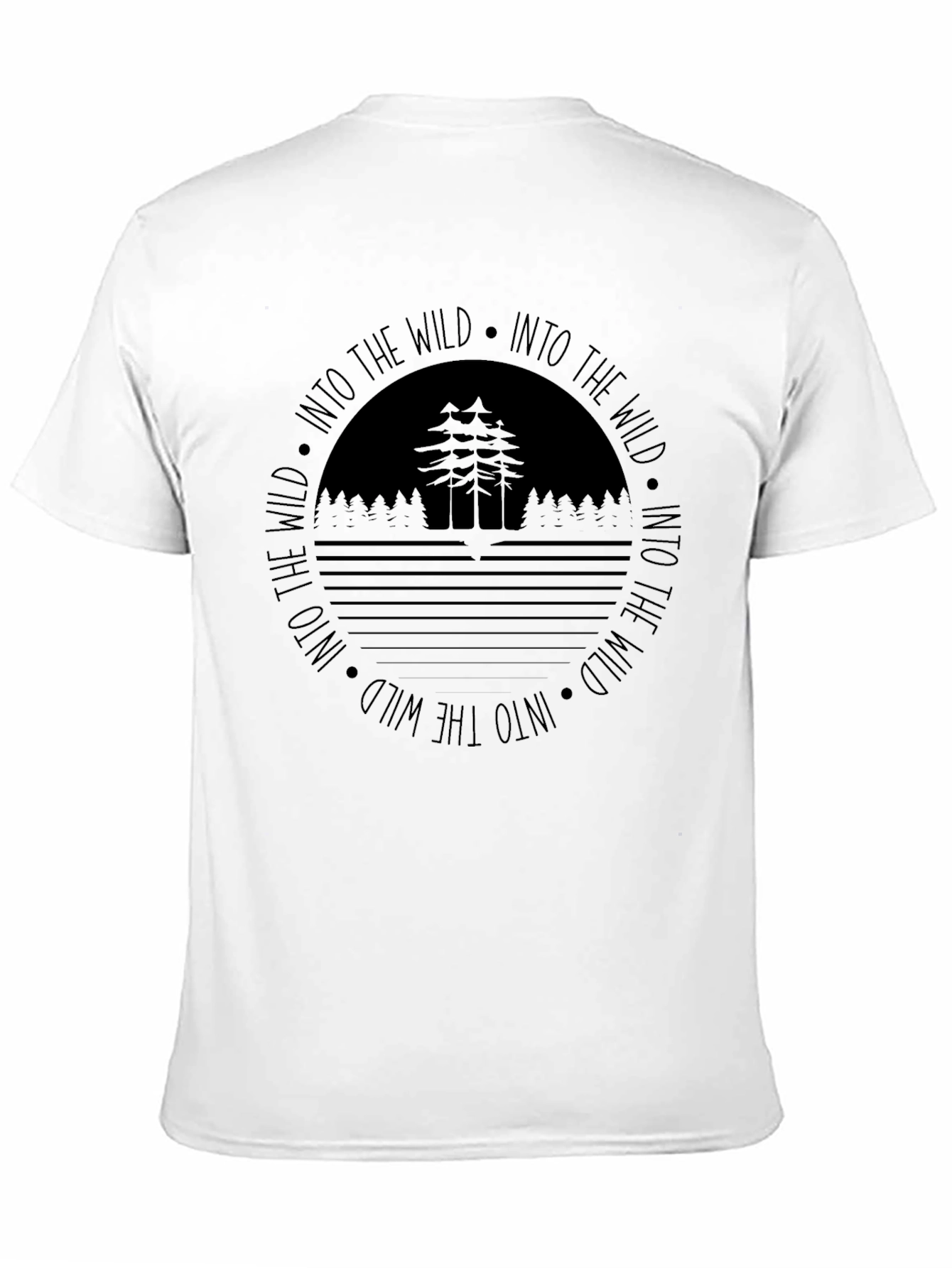 Into The Wild Graphic Black T-Shirt