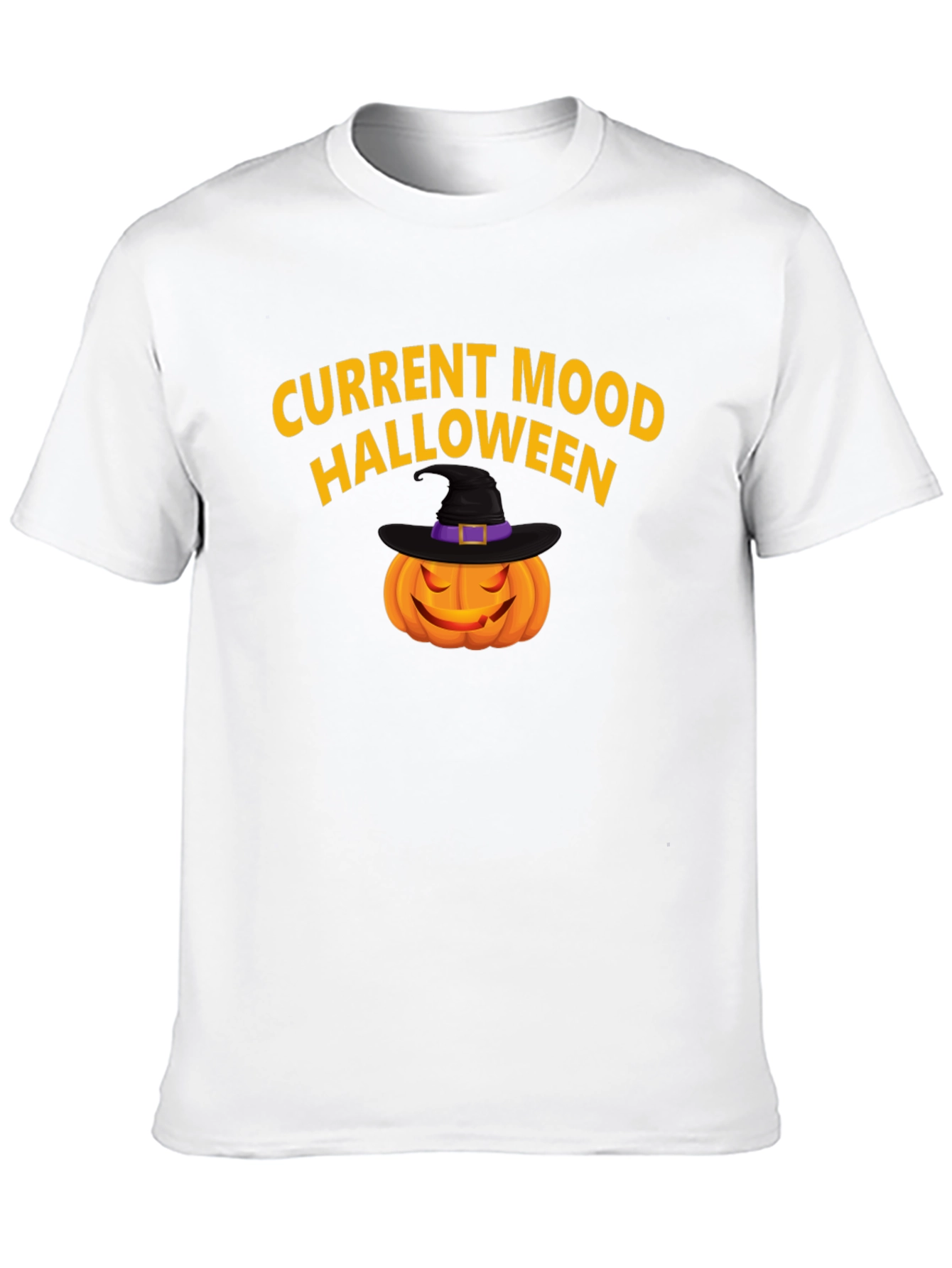 Halloween Mood T-Shirt - Pumpkin Witch Hat
