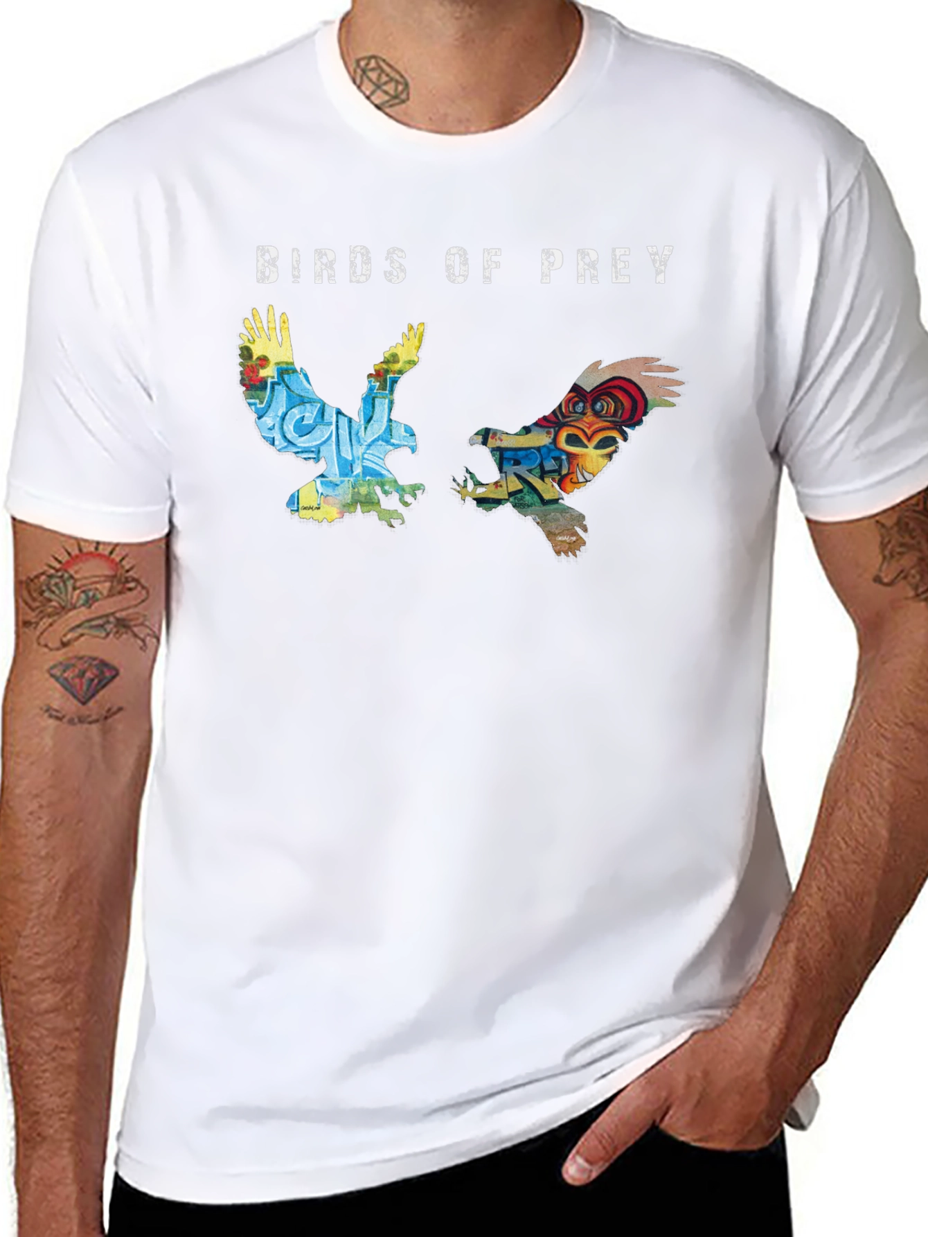 Birds of Prey Graphic Tee - Unique Design