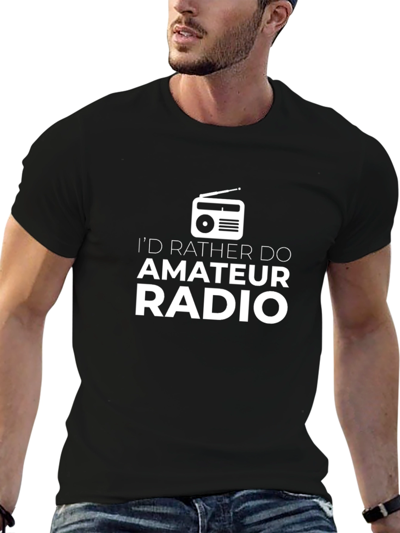 Amateur Radio T-Shirt - Black Graphic Tee