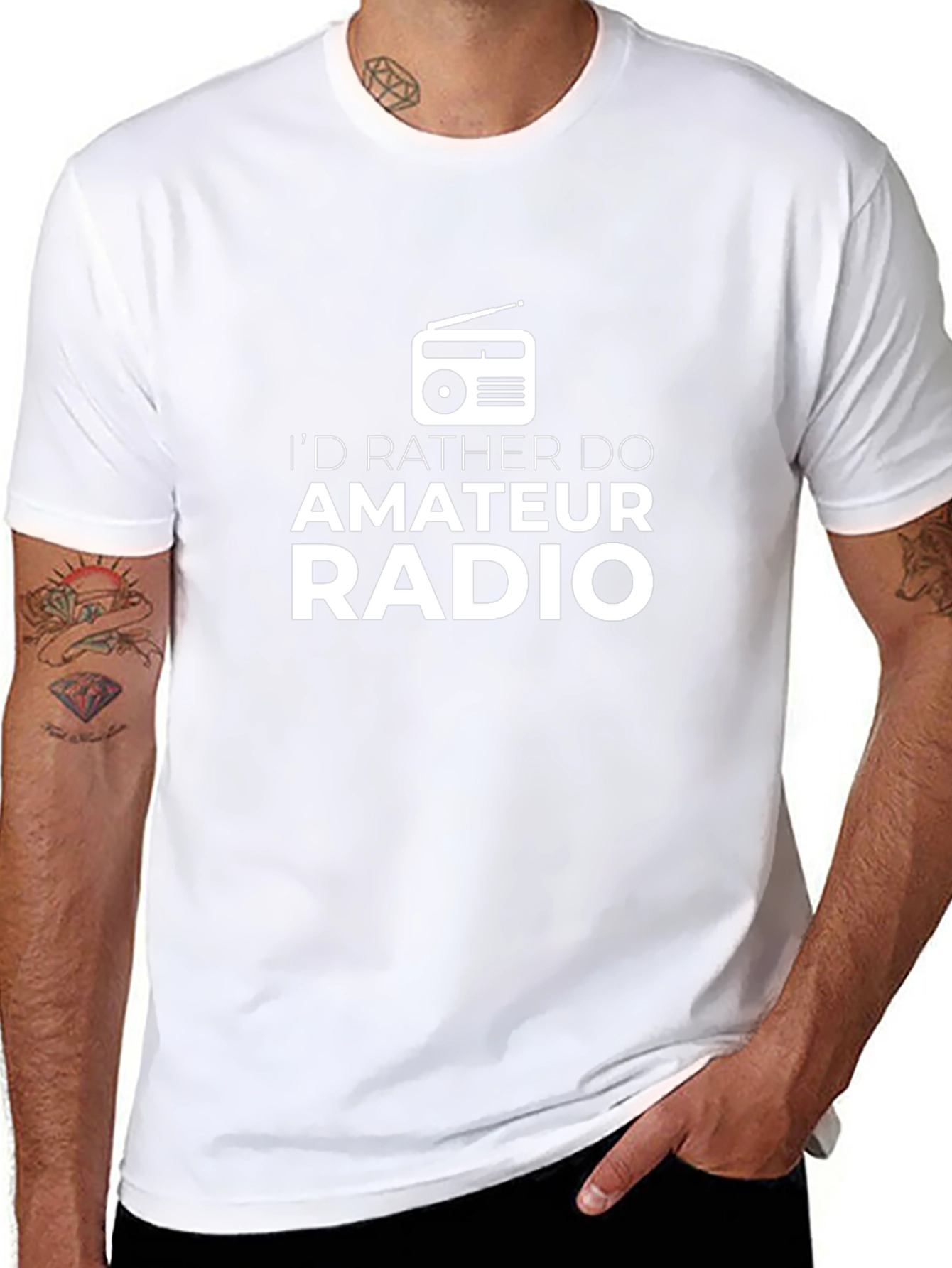 Amateur Radio T-Shirt - Black Graphic Tee