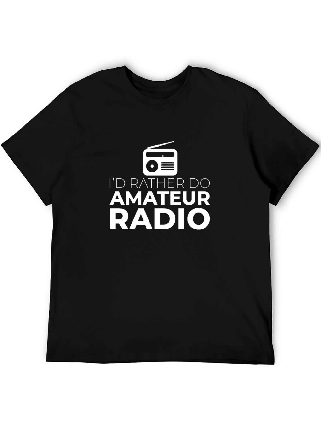Amateur Radio T-Shirt - Black Graphic Tee