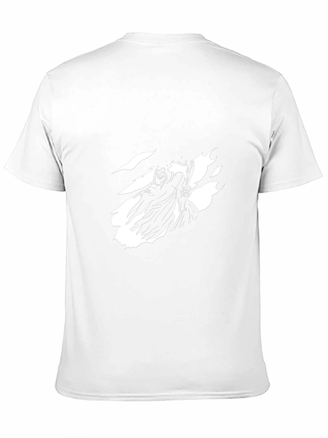 Grim Reaper Graphic Tee - Black Cotton T-Shirt
